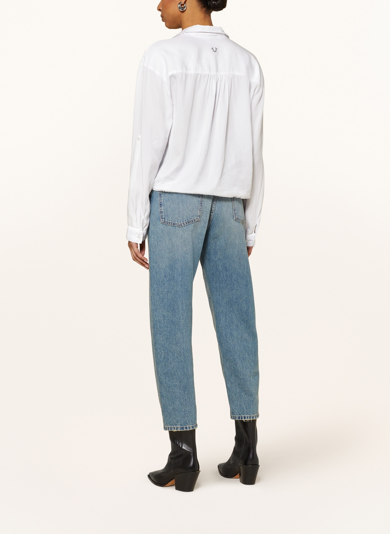 TRUE RELIGION Shirt blouse with ruffles, Color: WHITE (Image 3)