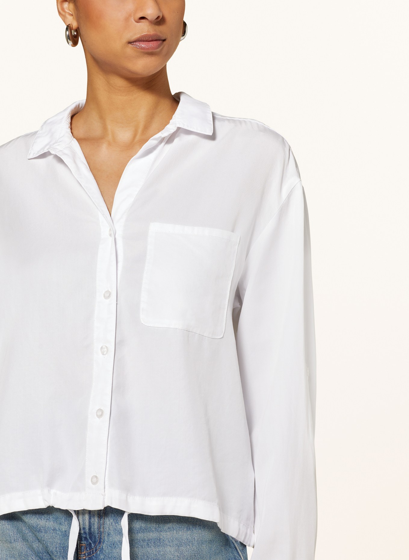 TRUE RELIGION Shirt blouse with ruffles, Color: WHITE (Image 4)