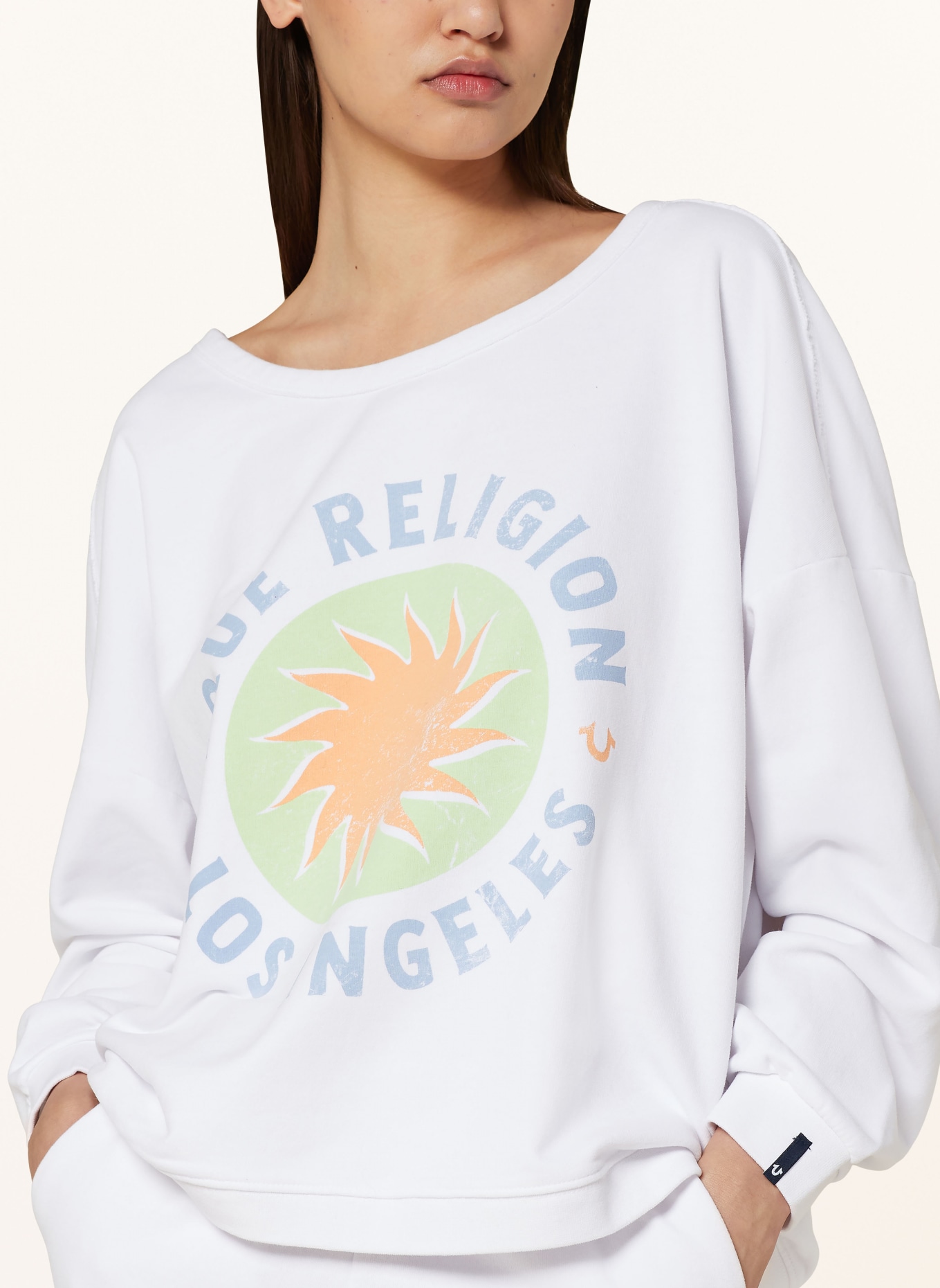 TRUE RELIGION Bluza nierozpinana, Kolor: BIAŁY (Obrazek 4)