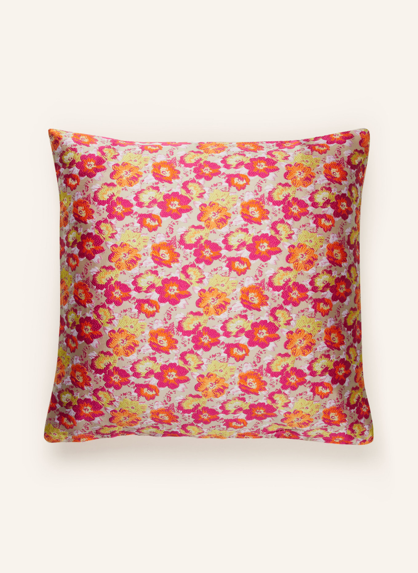 DAGNY Decorative cushion cover, Color: BEIGE/ FUCHSIA/ ORANGE (Image 2)