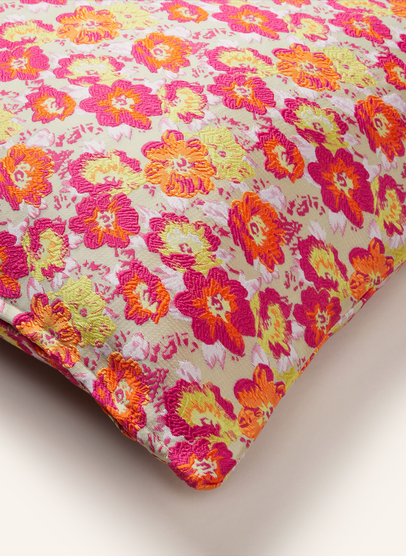 DAGNY Decorative cushion cover, Color: BEIGE/ FUCHSIA/ ORANGE (Image 3)
