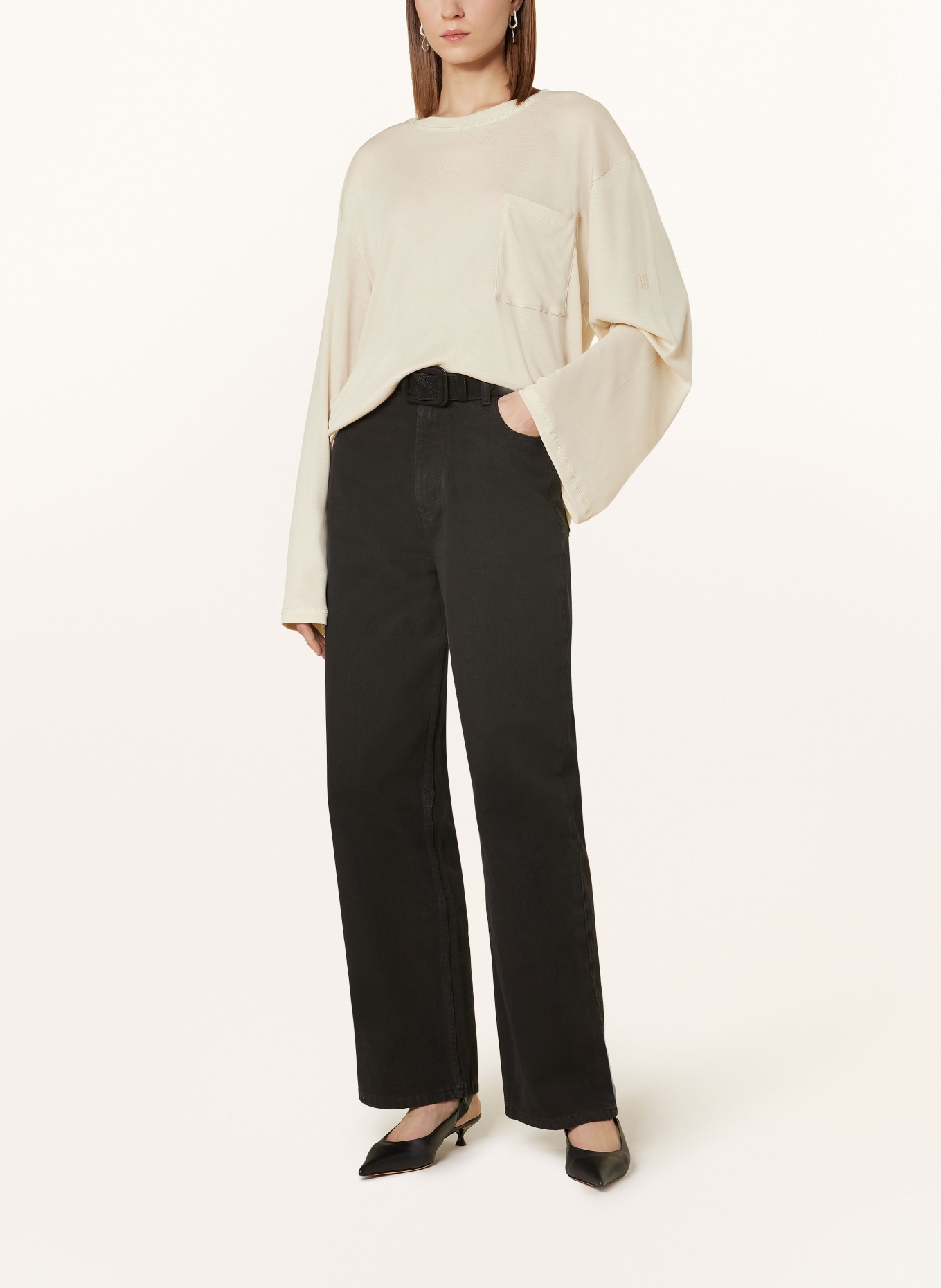 BY MALENE BIRGER Long sleeve shirt FAY, Color: LIGHT BROWN (Image 2)