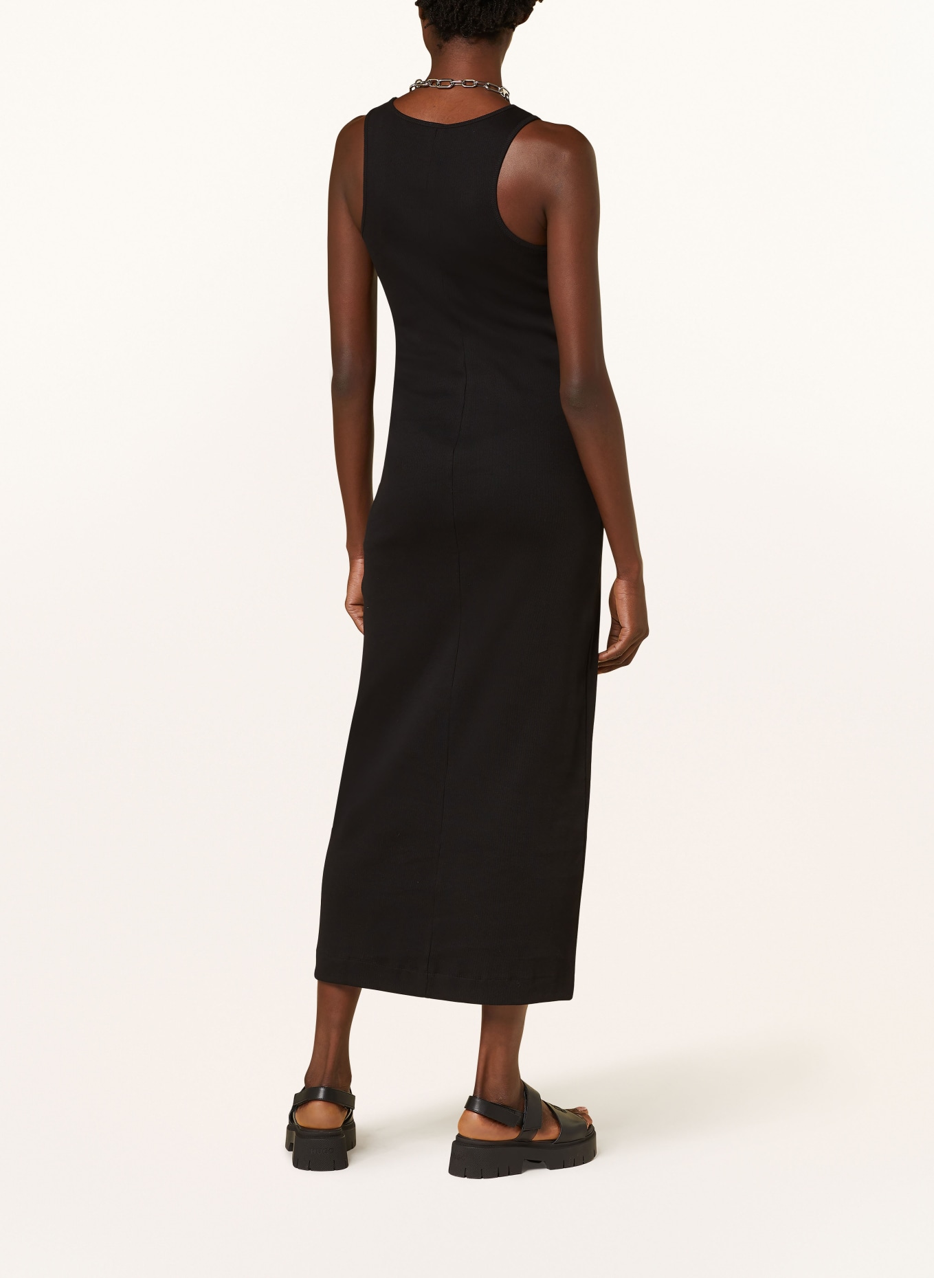 BY MALENE BIRGER Jersey dress LOVELO, Color: BLACK (Image 3)
