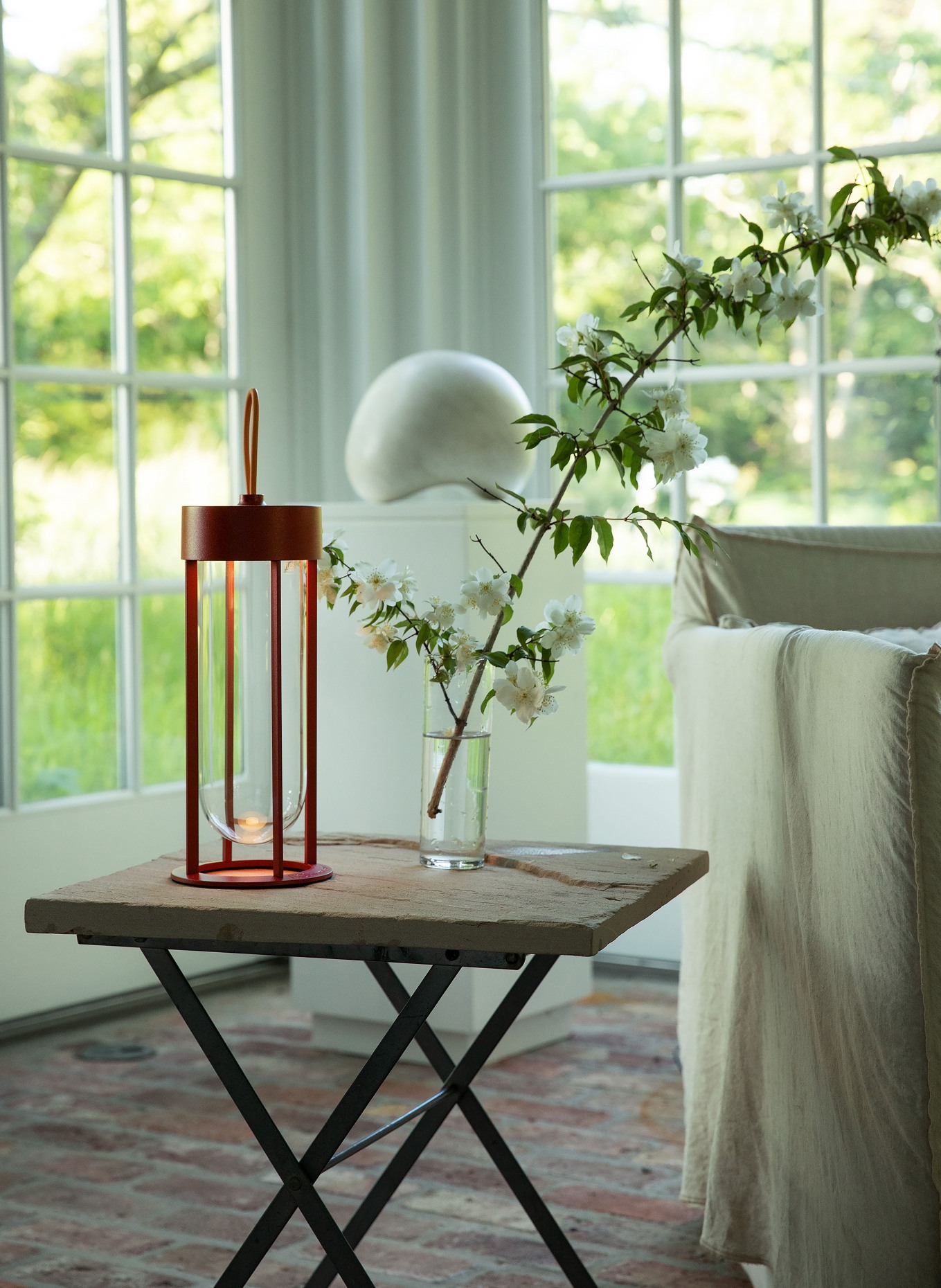 FLOS Tischleuchte IN VITRO UNPLUGGED: ROT