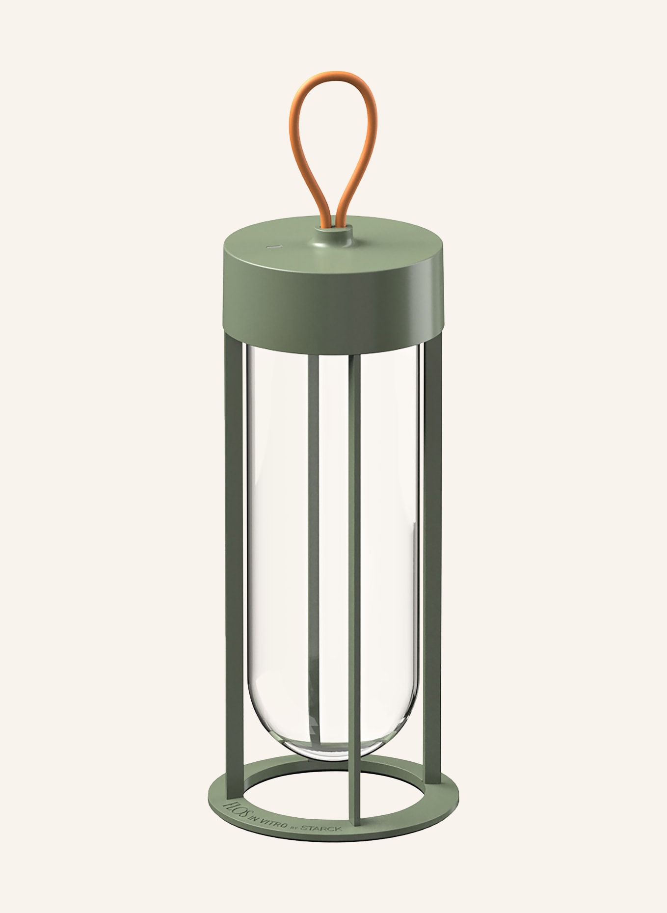 FLOS Tischleuchte IN VITRO UNPLUGGED: HELLGRÜN