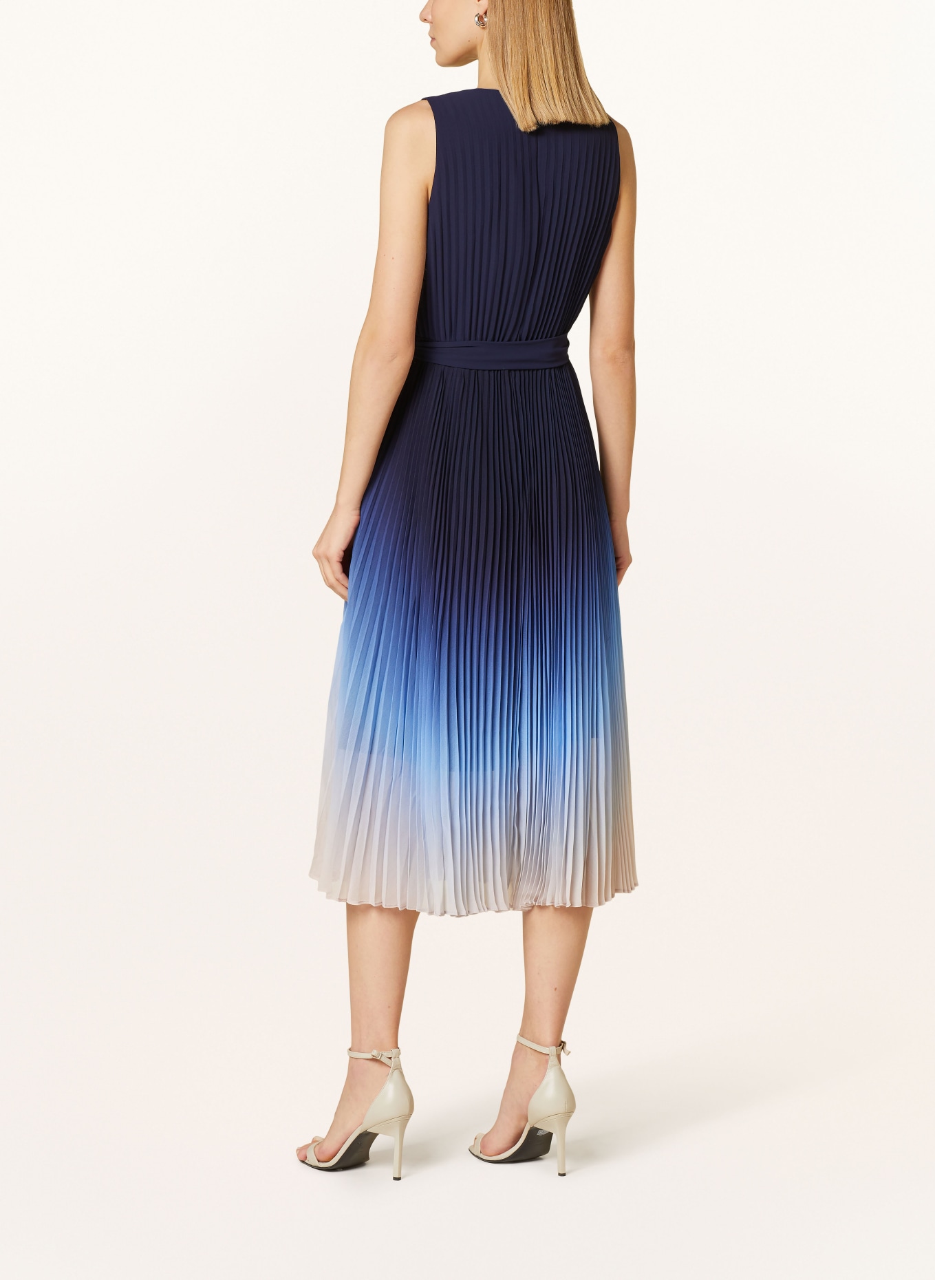 Phase Eight Pleated dress FREYA, Color: DARK BLUE/ BLUE/ ROSE GOLD (Image 3)
