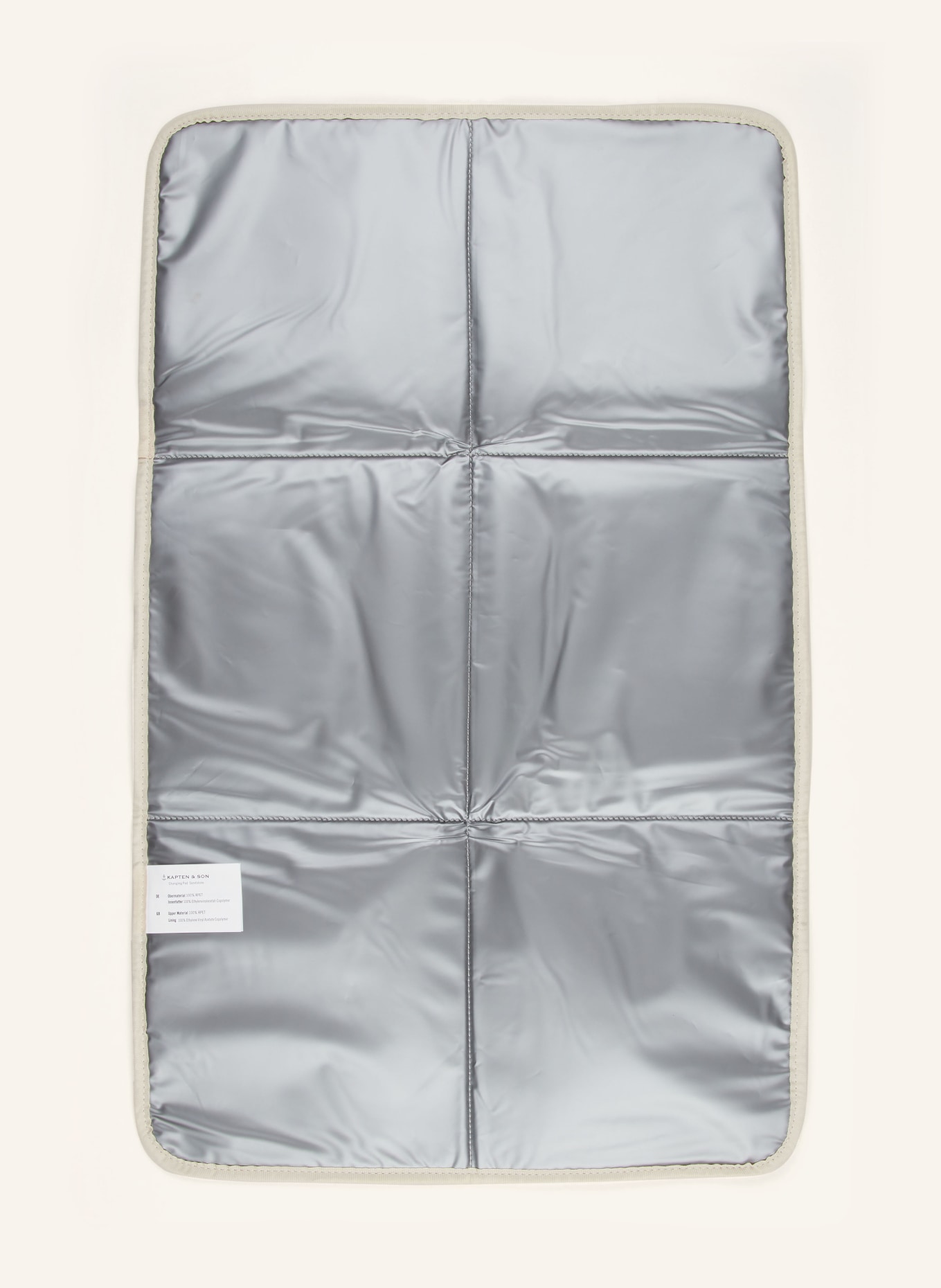 KAPTEN & SON Set: Diaper bag and changing mat, Color: CREAM (Image 4)