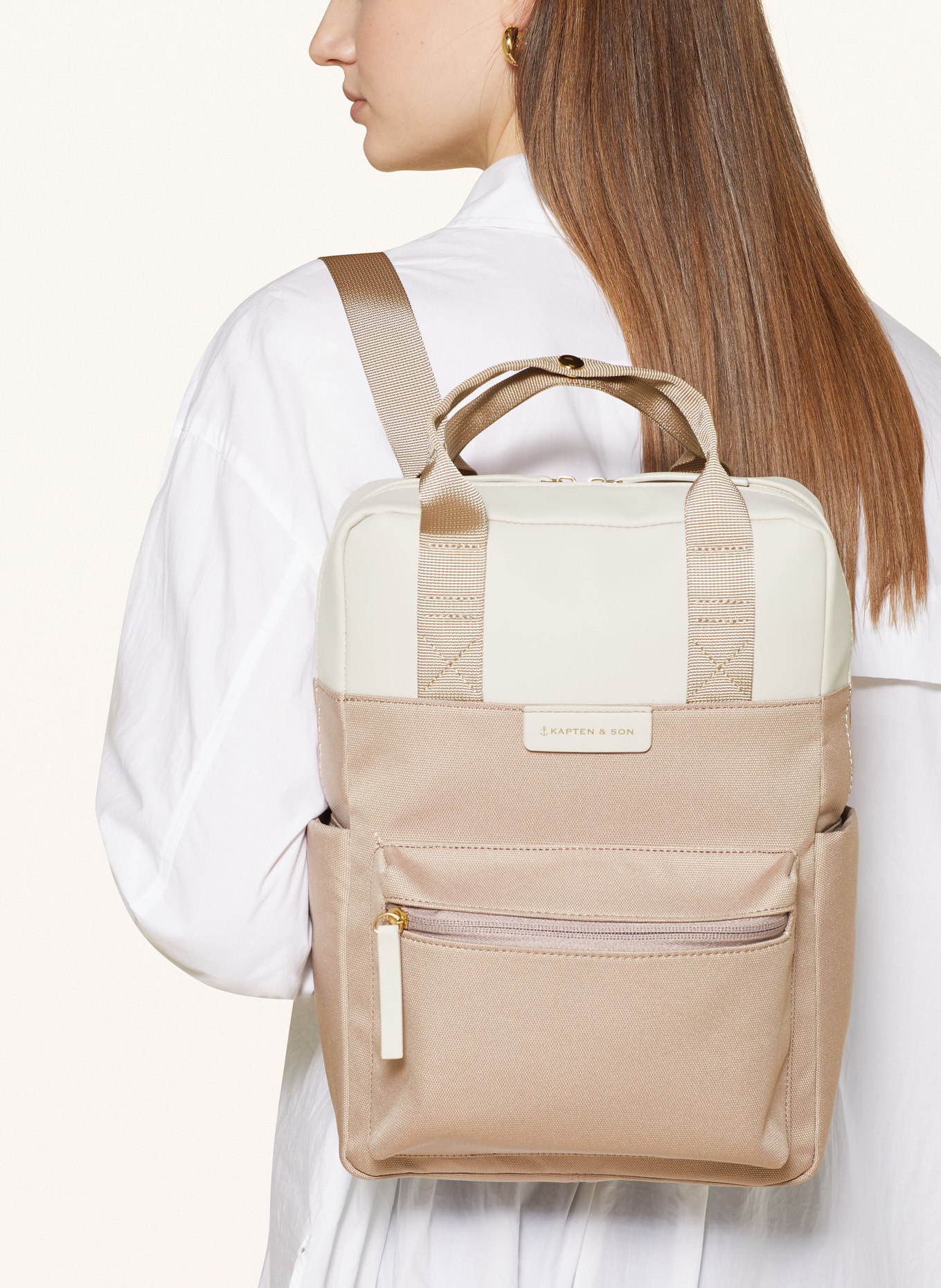 KAPTEN & SON Backpack BERGEN SMALL, Color: ROSE/ CREAM (Image 4)