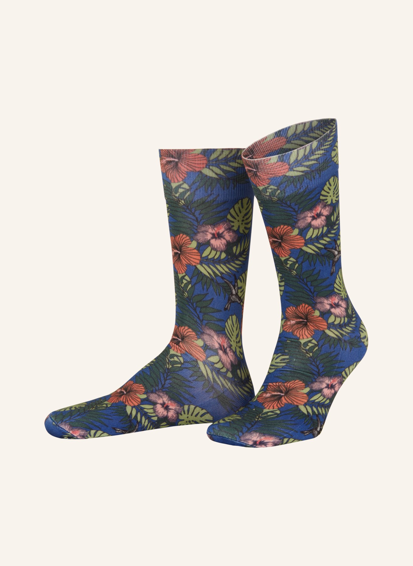 Burlington Ponožky TROPICAL, Barva: 6046 DEEP BLUE (Obrázek 1)