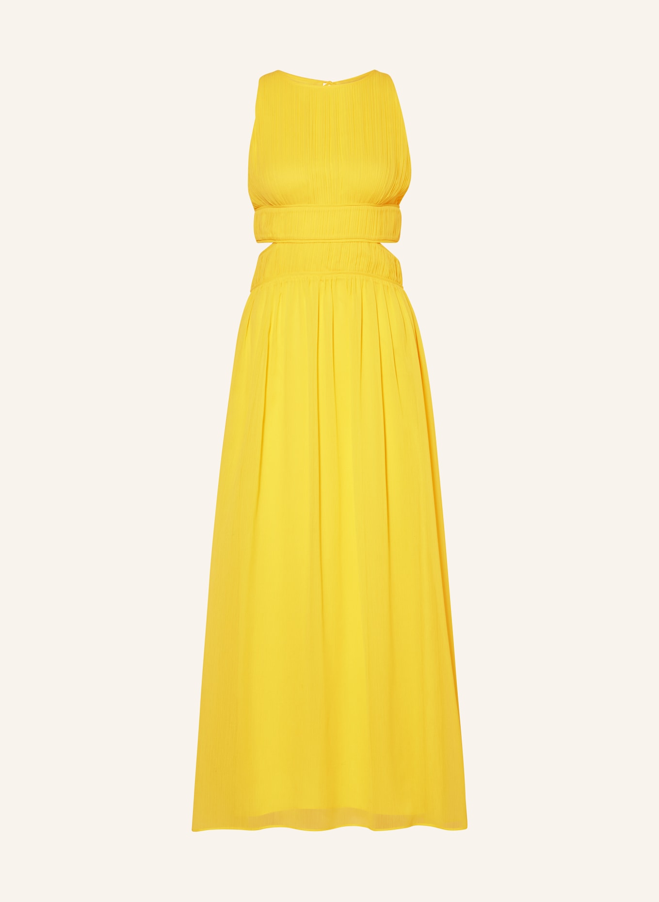 PATRIZIA PEPE Dress with pleats and cut-outs, Color: Y447 DYNAMIC YELLOW (Image 1)