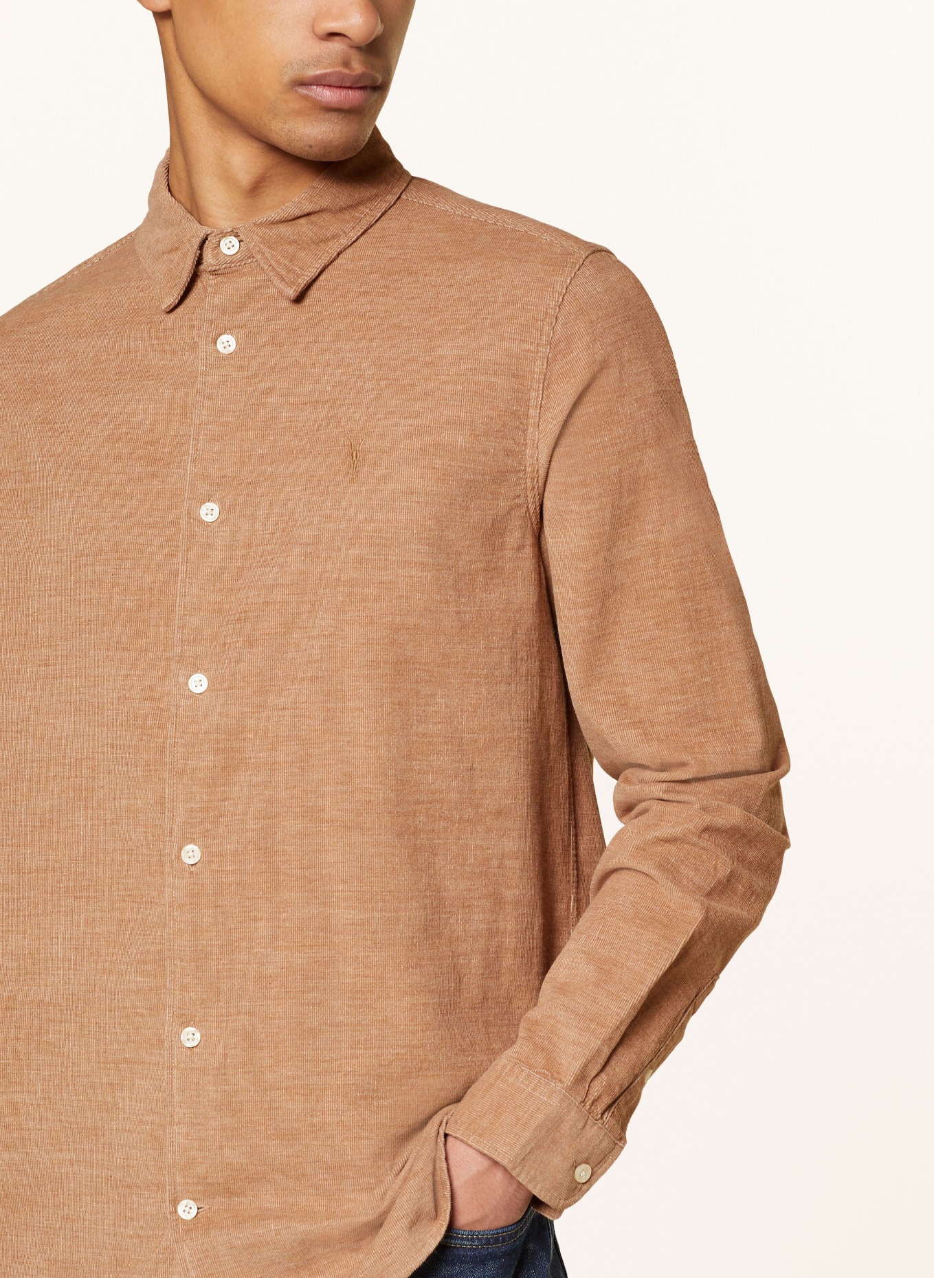 ALLSAINTS Corduroy shirt LORELLA regular fit, Color: LIGHT BROWN (Image 4)