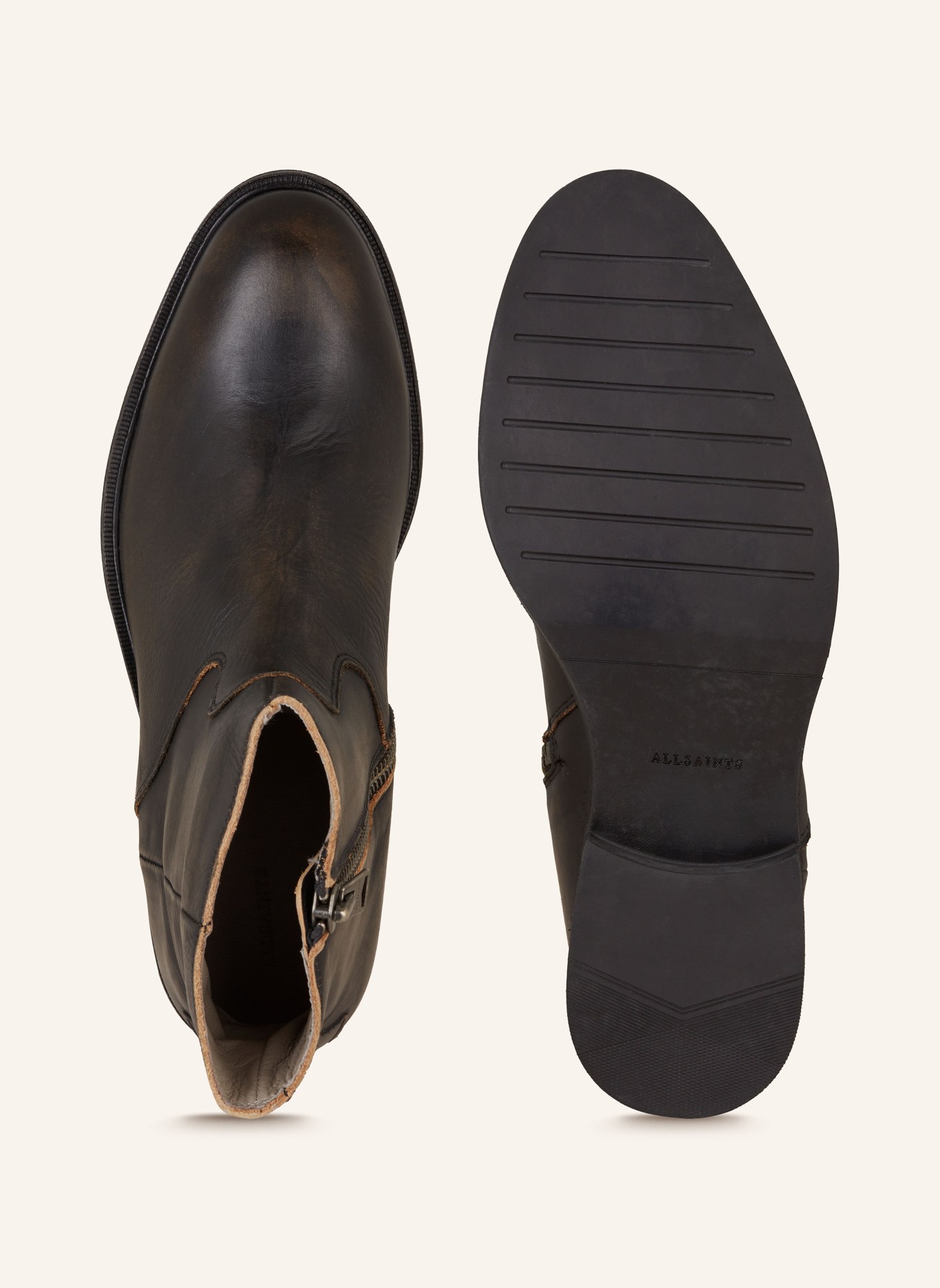 ALLSAINTS Kotníčkové boty LANG, Barva: TMAVĚ HNĚDÁ (Obrázek 6)