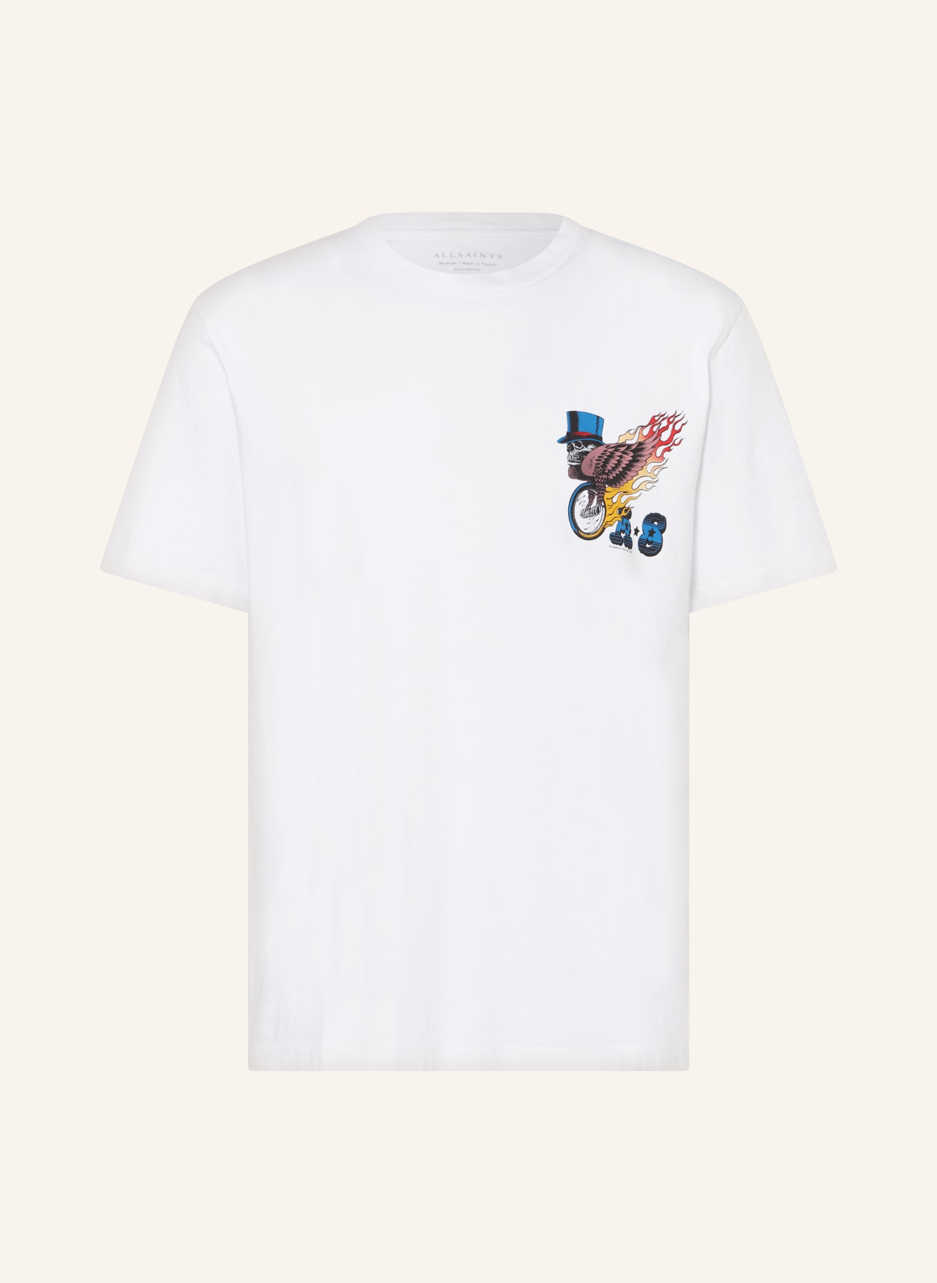 ALLSAINTS T-shirt ROLLER, Color: WHITE (Image 1)