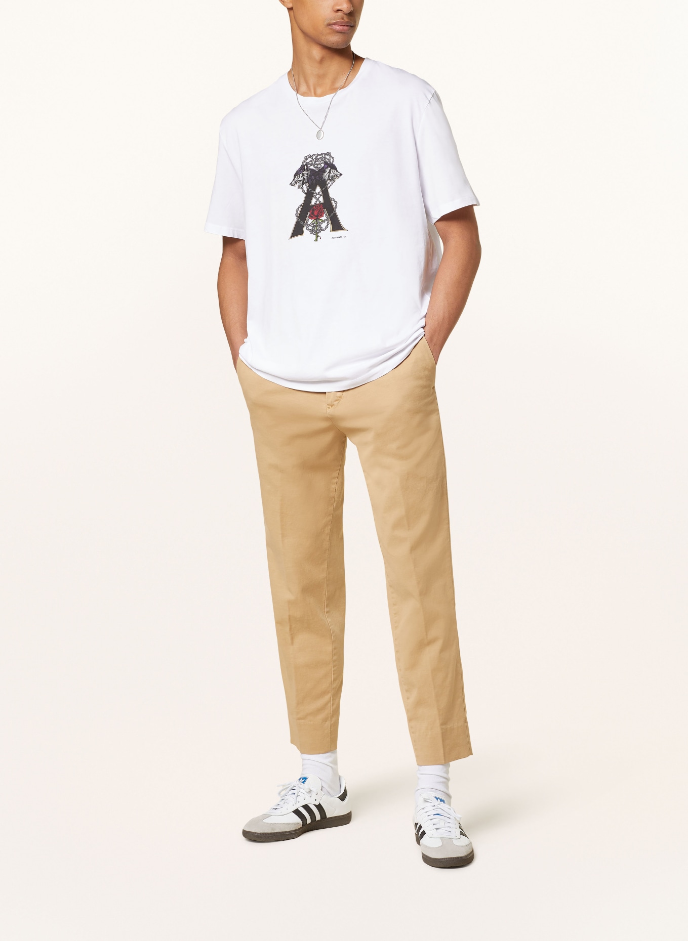 ALLSAINTS T-Shirt WULFANE, Farbe: WEISS (Bild 3)