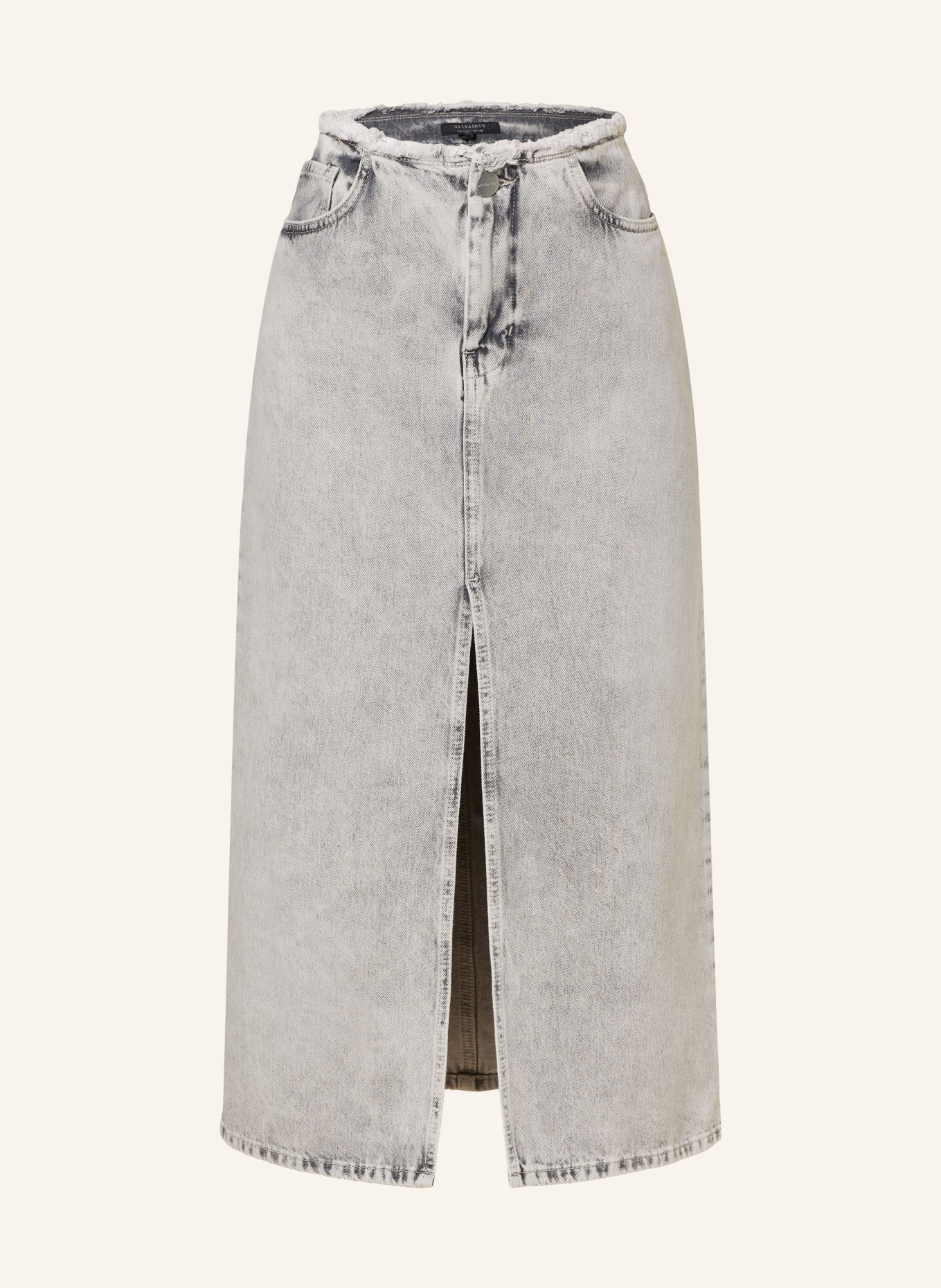 ALLSAINTS Spódnica jeansowa HONOR, Kolor: 7419 SNOW GREY (Obrazek 1)
