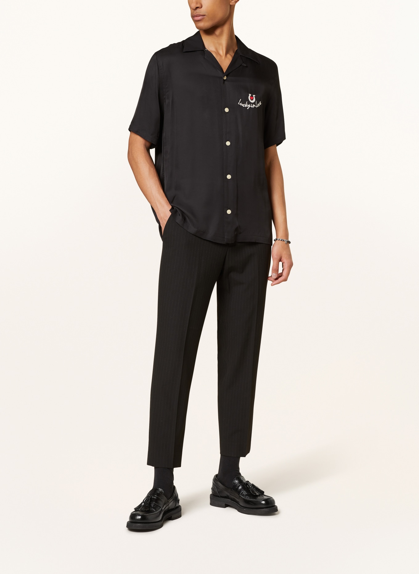 ALLSAINTS Resort shirt CHANCEUX relaxed fit, Color: BLACK (Image 3)