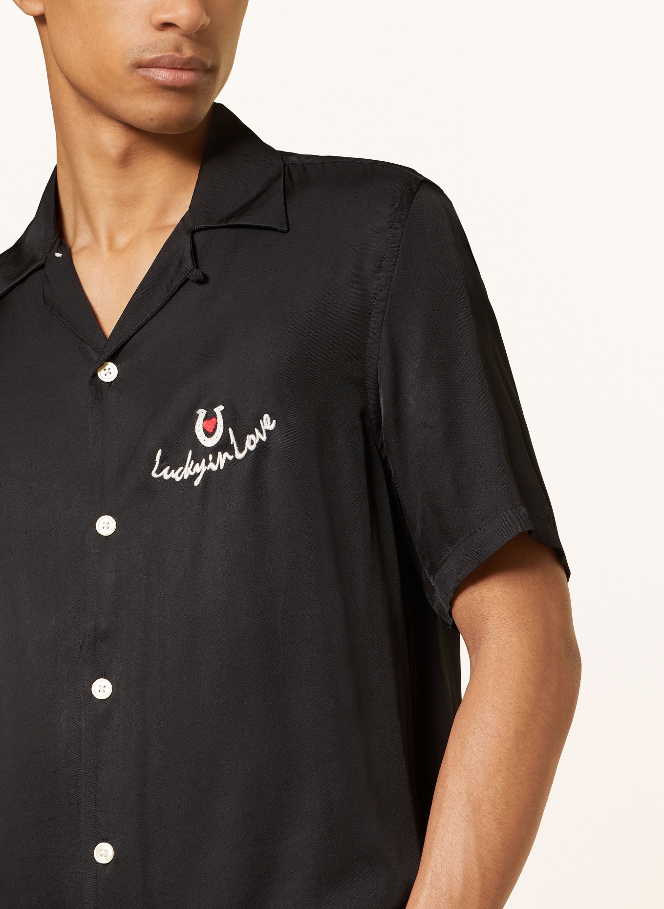 ALLSAINTS Resort shirt CHANCEUX relaxed fit, Color: BLACK (Image 4)