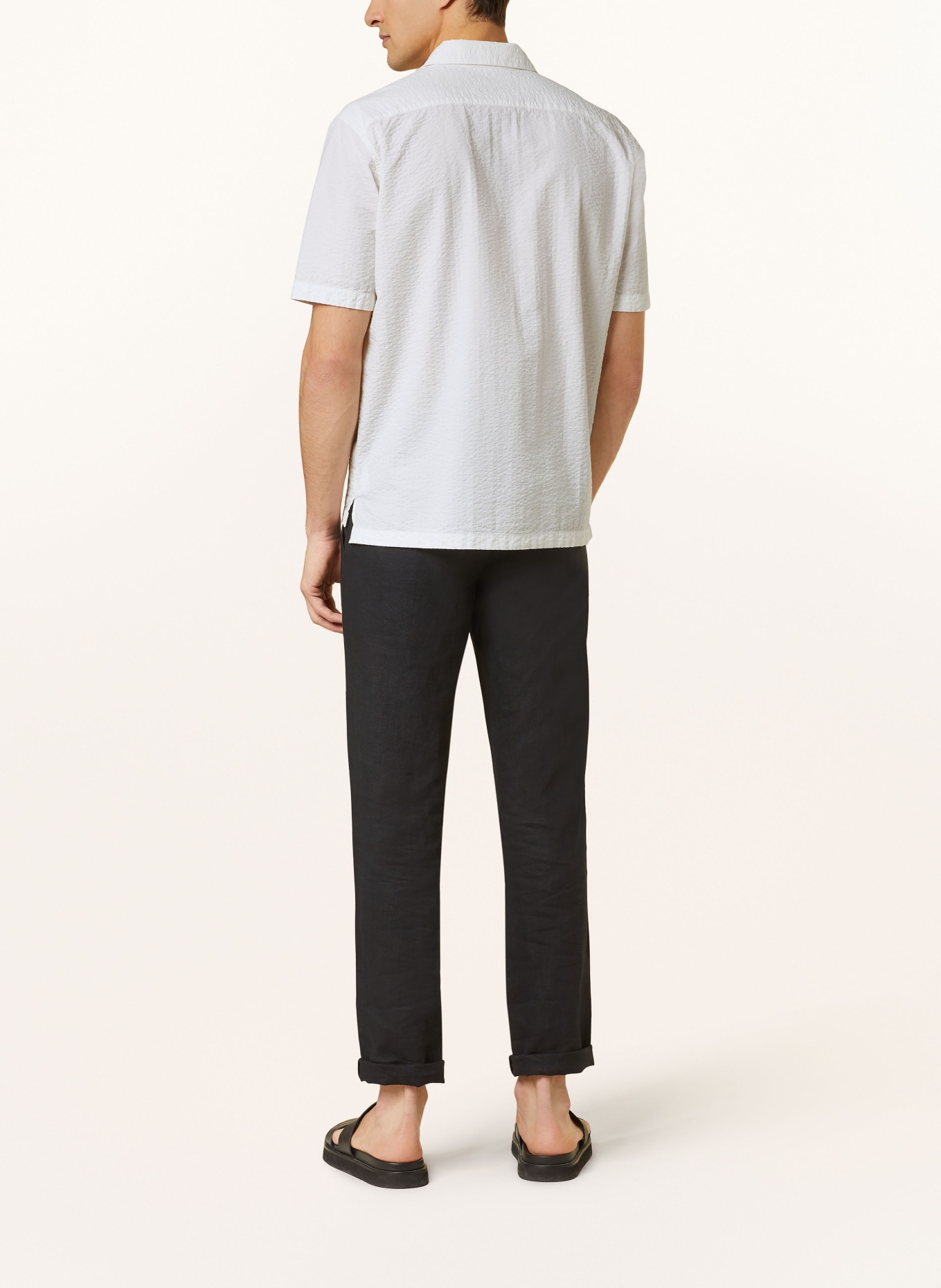 Marc O'Polo Short sleeve shirt regular fit, Color: WHITE (Image 3)