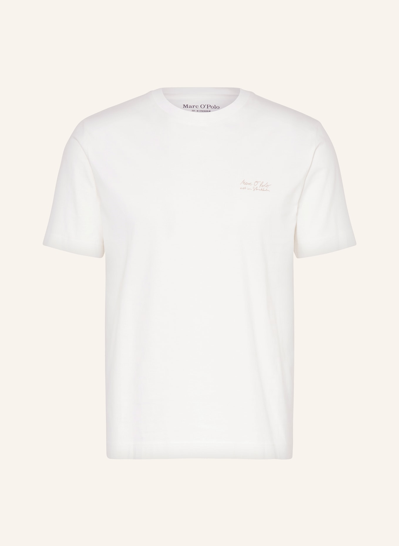Marc O'Polo T-Shirt, Farbe: WEISS/ BEIGE (Bild 1)