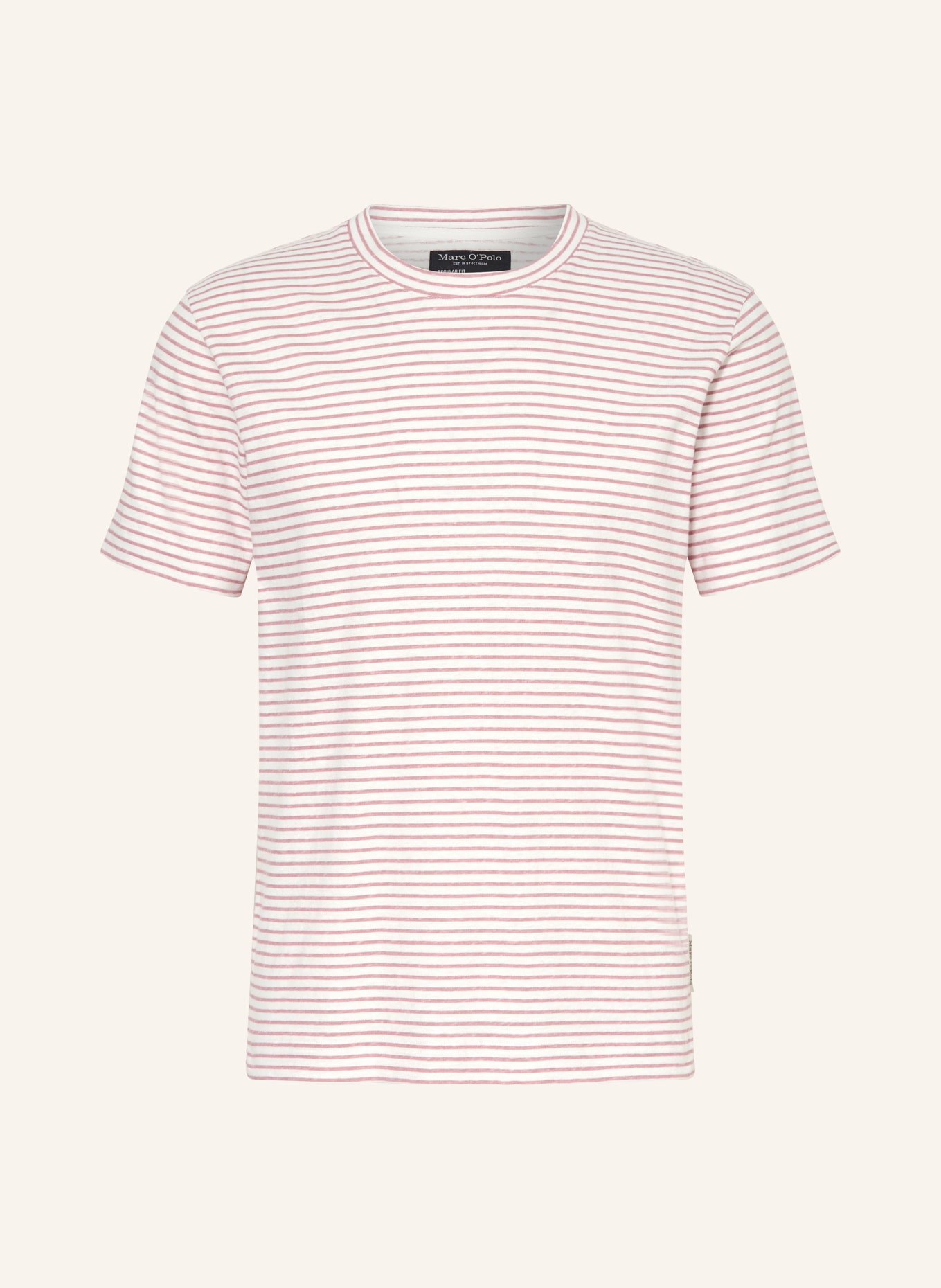 Marc O'Polo T-shirt, Color: DUSKY PINK/ CREAM (Image 1)