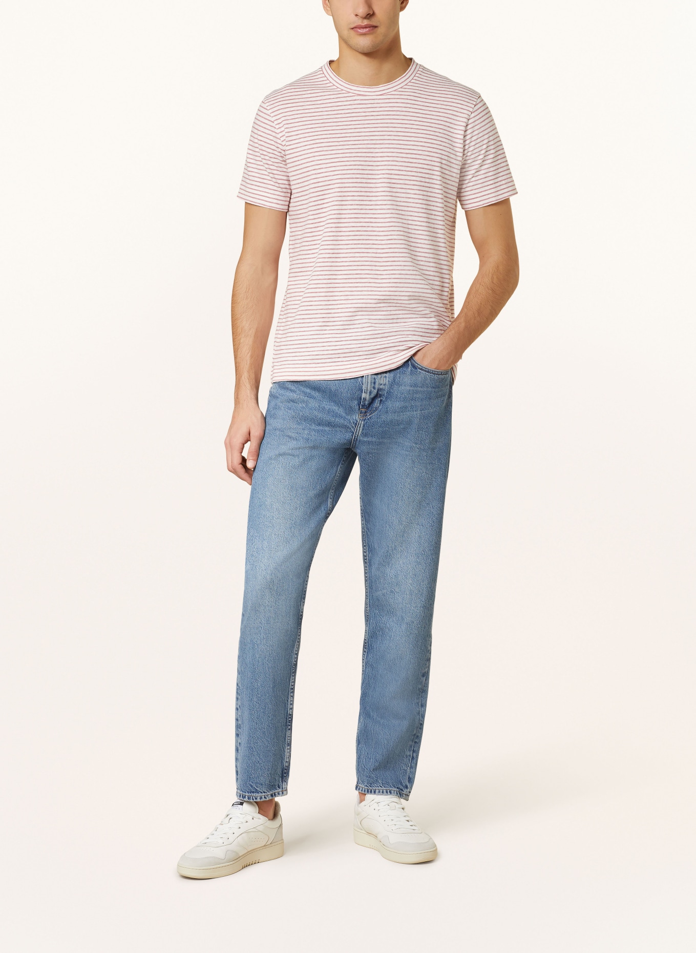 Marc O'Polo T-shirt, Color: DUSKY PINK/ CREAM (Image 2)