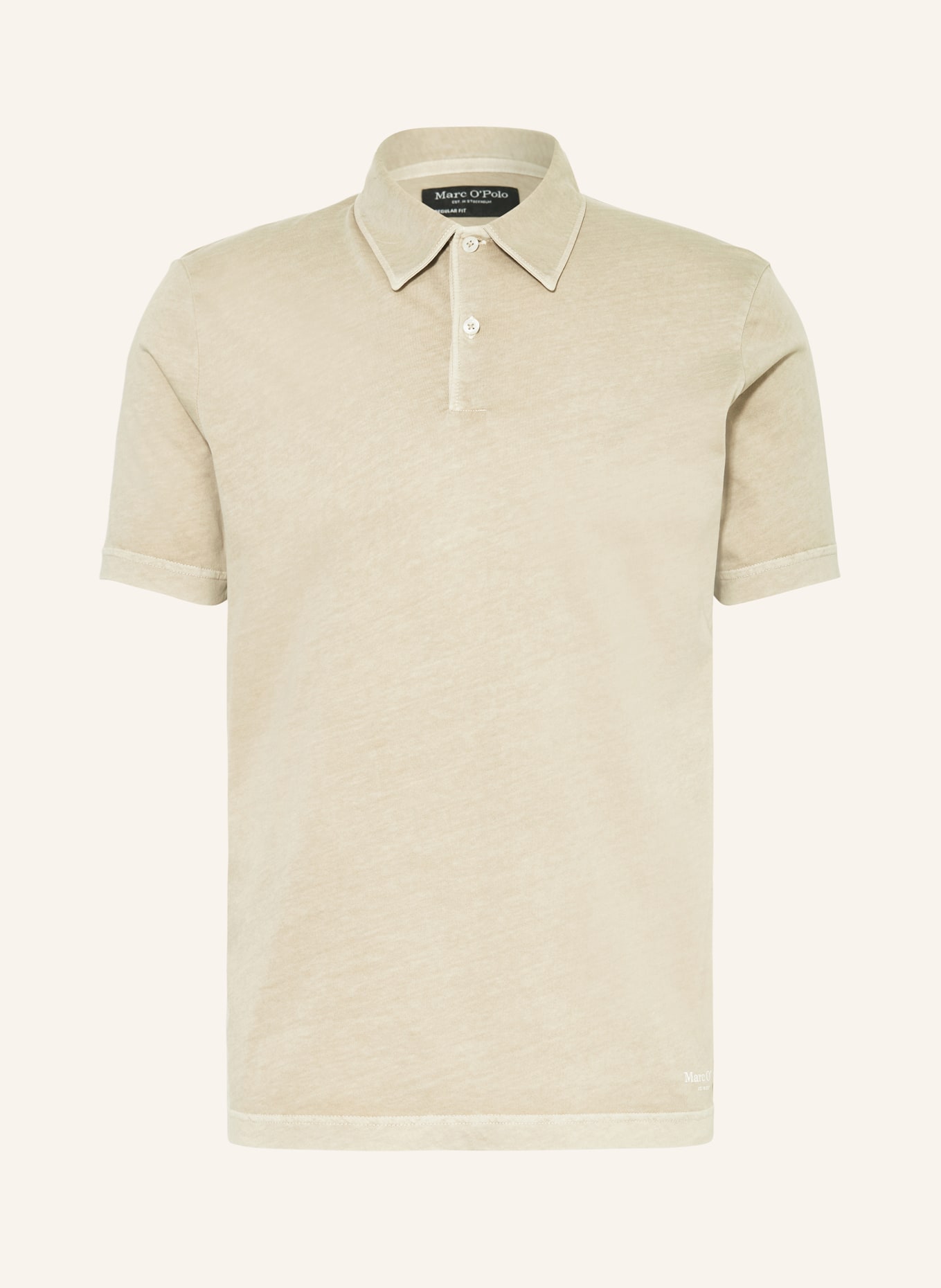 Marc O'Polo Jersey-Poloshirt Regular Fit, Farbe: BEIGE (Bild 1)