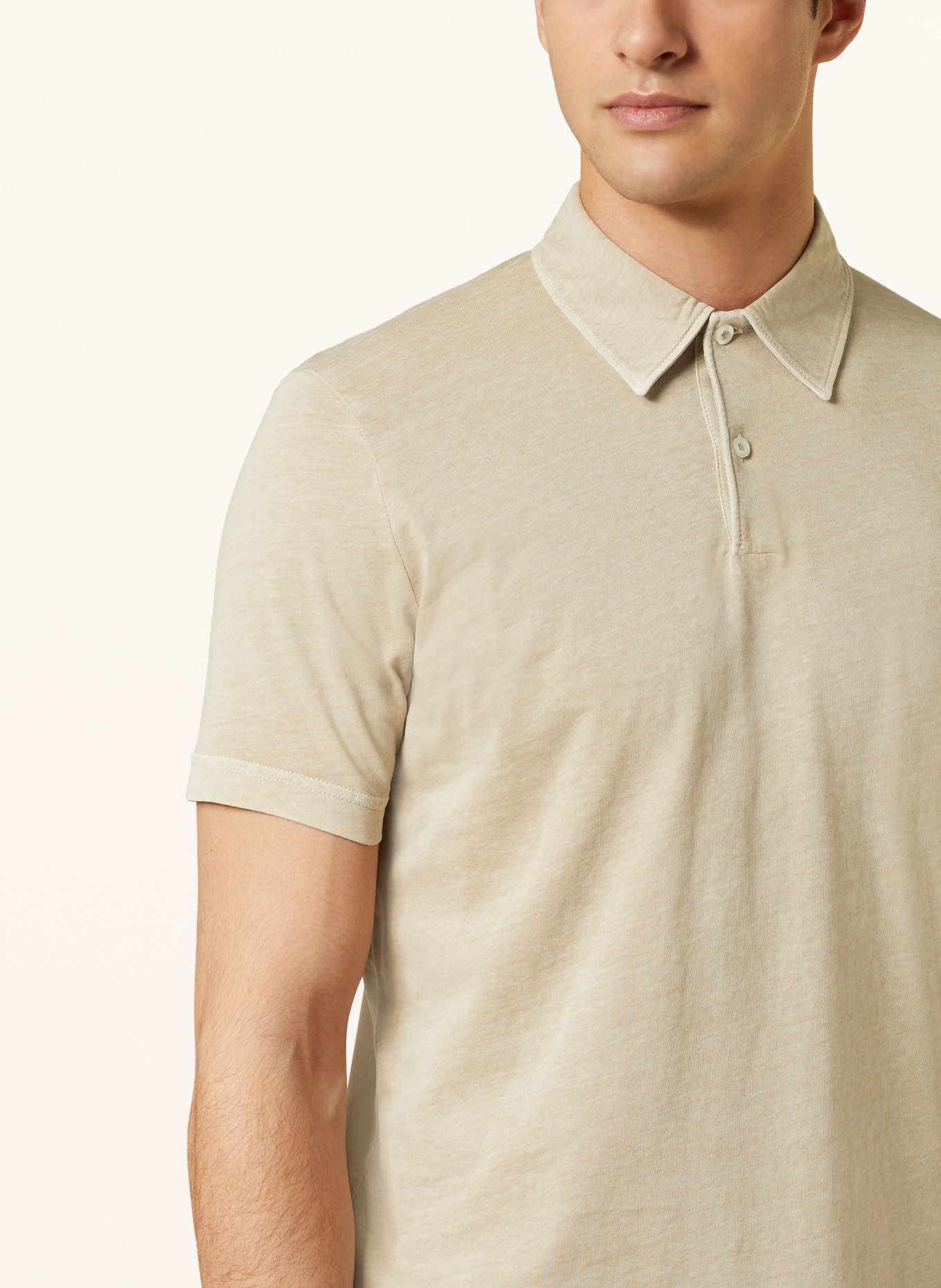 Marc O'Polo Jersey-Poloshirt Regular Fit, Farbe: BEIGE (Bild 4)