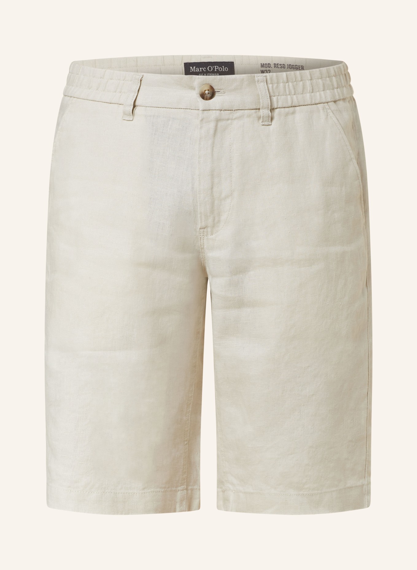 Marc O'Polo Linen shorts RESO Regular Fit, Color: CREAM (Image 1)