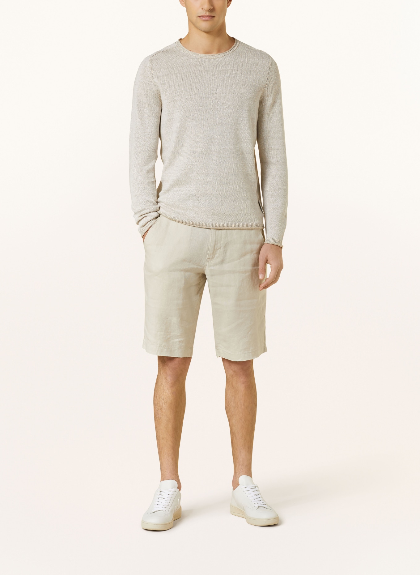 Marc O'Polo Linen shorts RESO Regular Fit, Color: CREAM (Image 2)