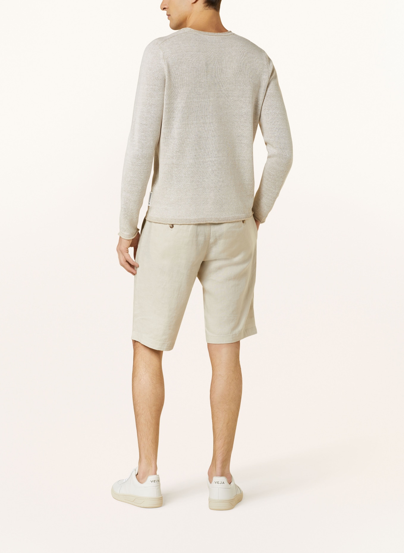 Marc O'Polo Linen shorts RESO Regular Fit, Color: CREAM (Image 3)