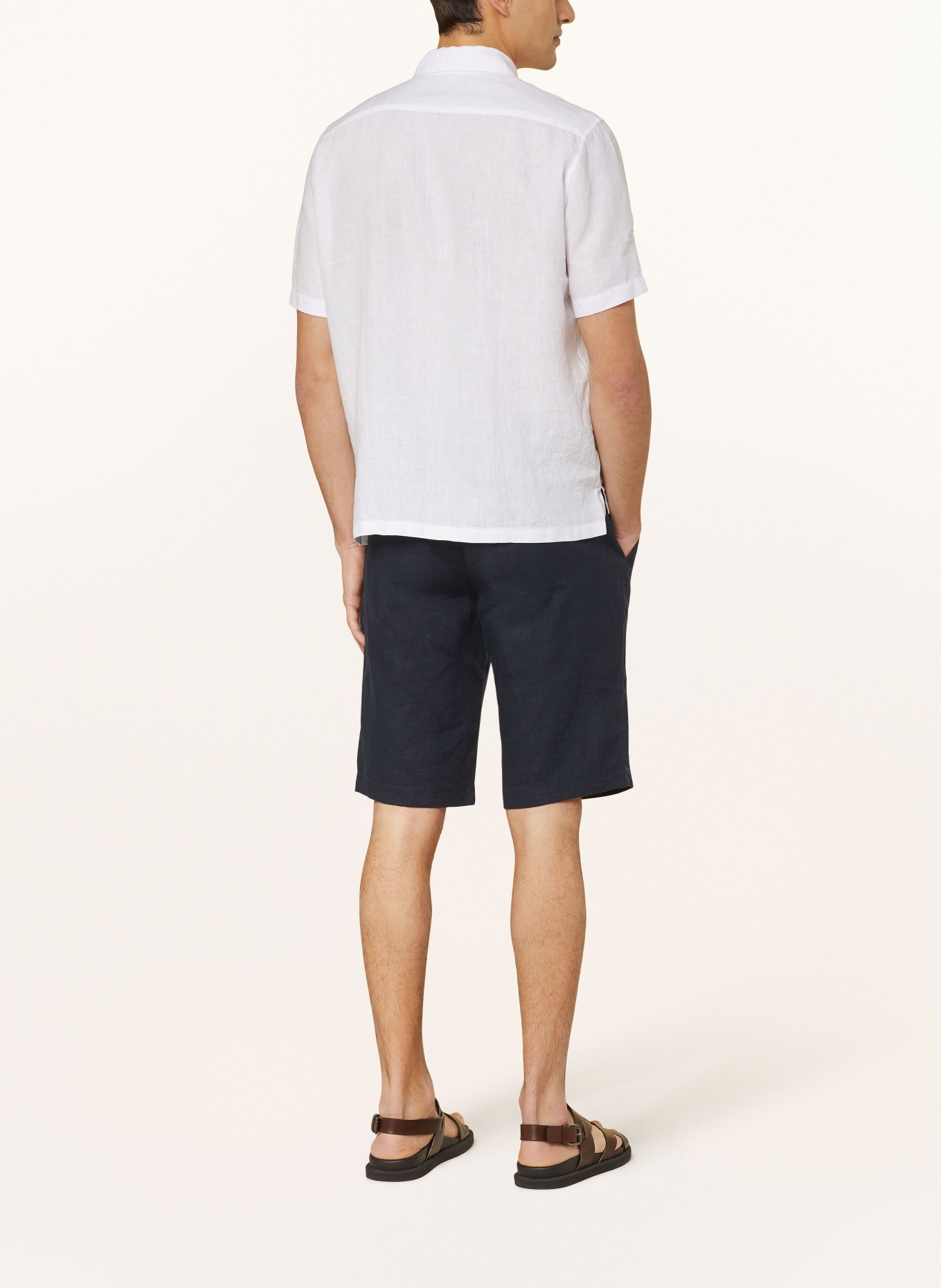 Marc O'Polo Kurzarm-Hemd Regular Fit aus Leinen, Farbe: WEISS (Bild 3)