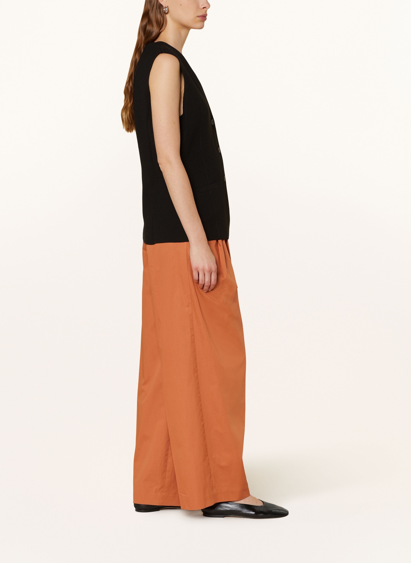 COS Wide leg trousers, Color: COGNAC (Image 4)