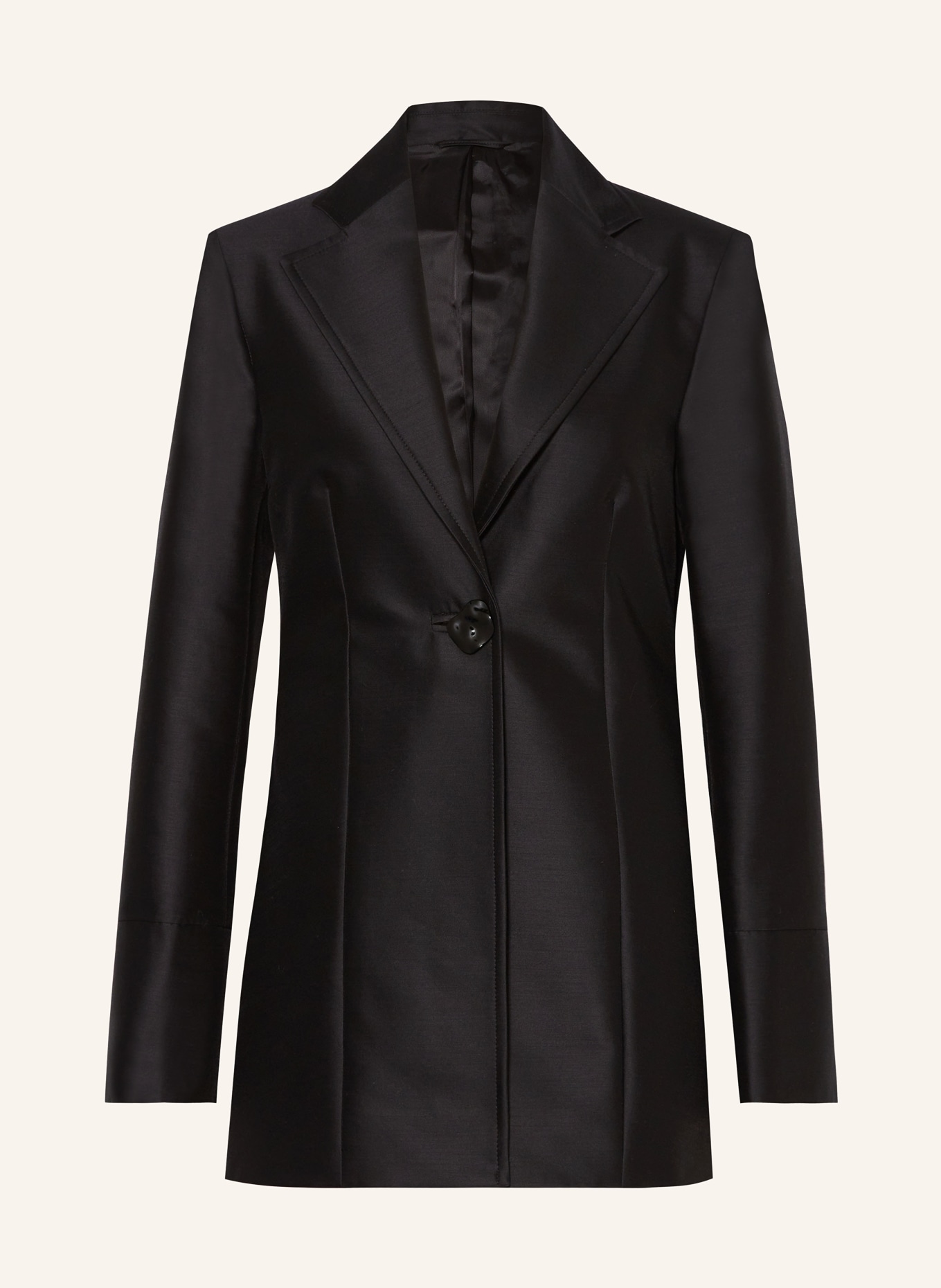 COS Long blazer, Color: 001 BLACK (Image 1)