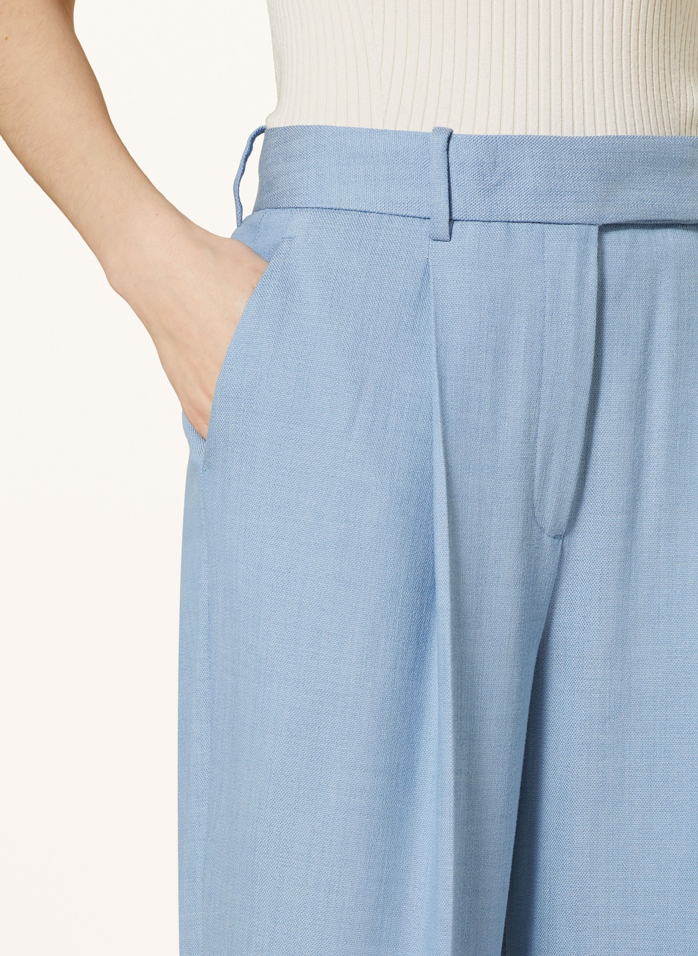 REISS Wide leg trousers JUNE, Color: LIGHT BLUE (Image 5)