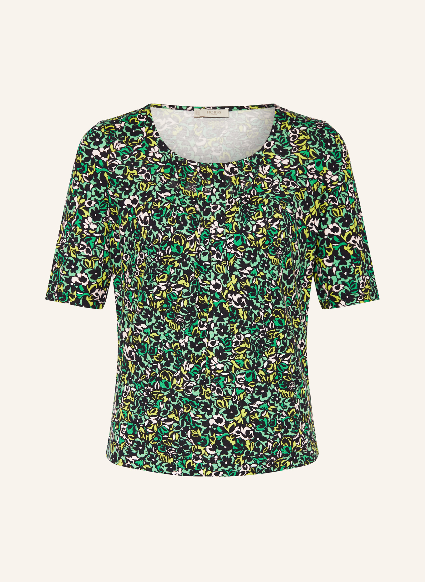 HOBBS Shirt blouse JACQUELINE, Color: BLACK/ GREEN/ LIGHT PINK (Image 1)