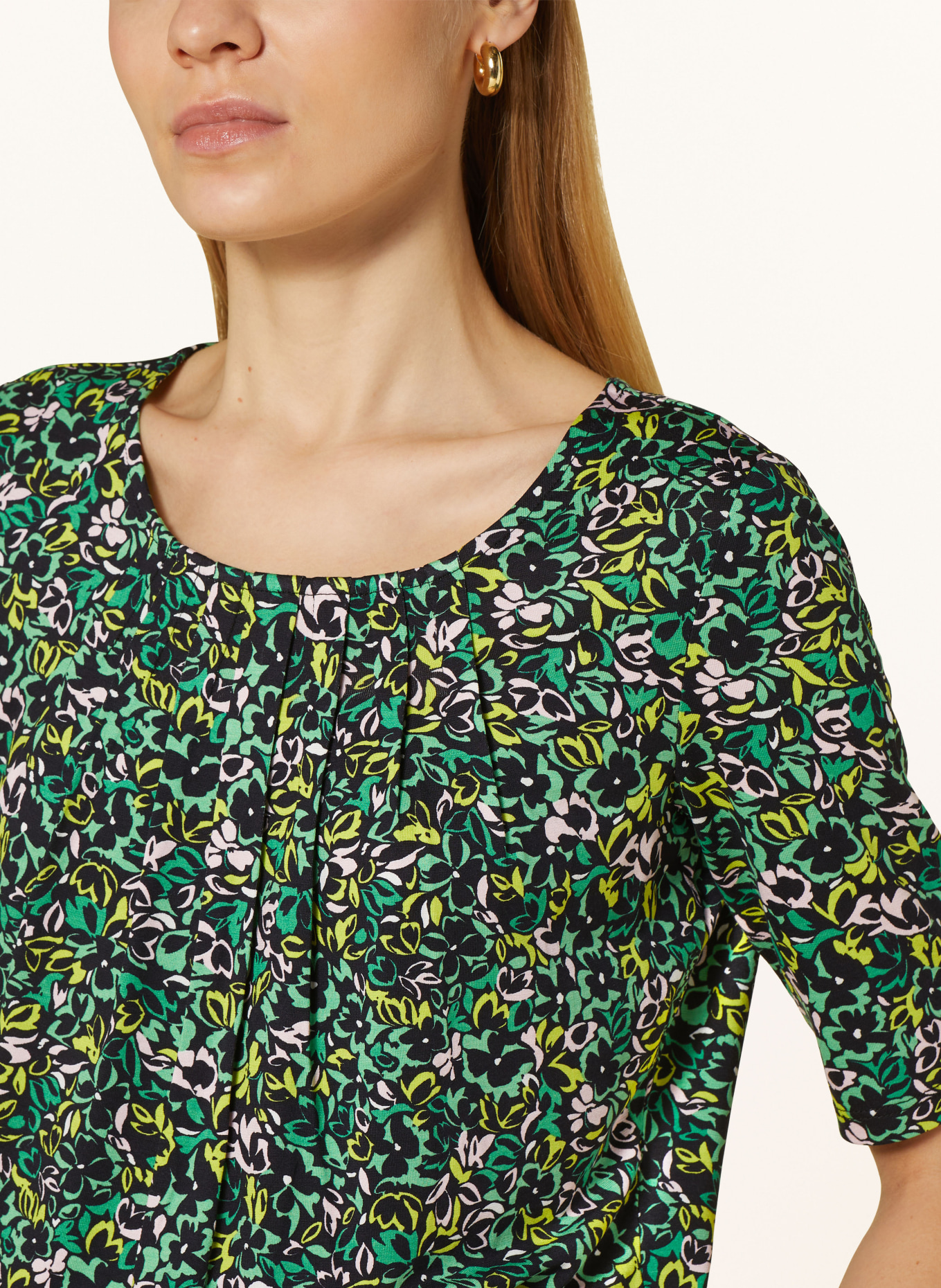 HOBBS Shirt blouse JACQUELINE, Color: BLACK/ GREEN/ LIGHT PINK (Image 4)