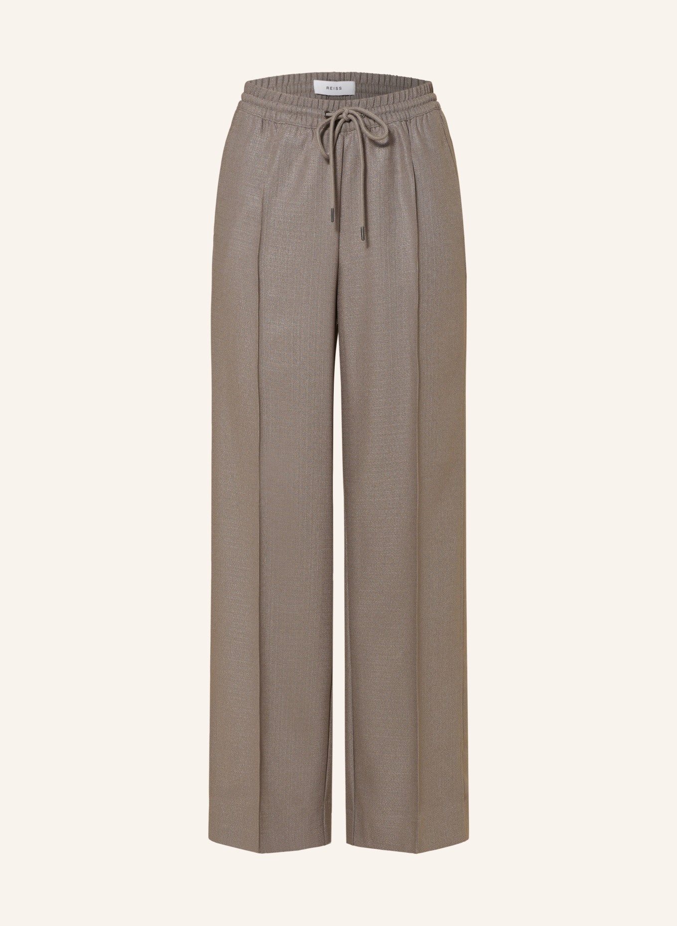 REISS Wide leg trousers SUNNIE, Color: TAUPE (Image 1)