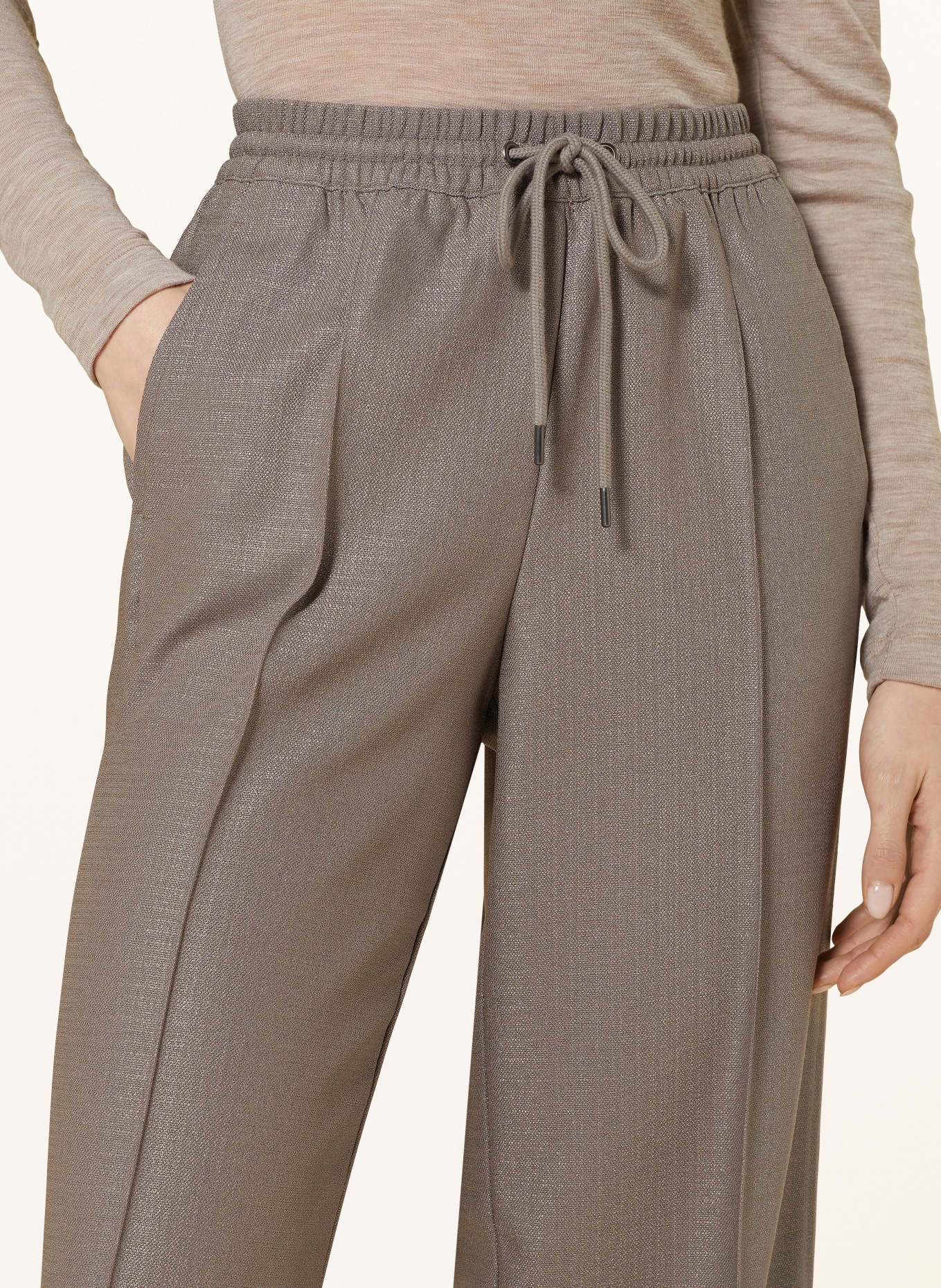REISS Wide leg trousers SUNNIE, Color: TAUPE (Image 5)