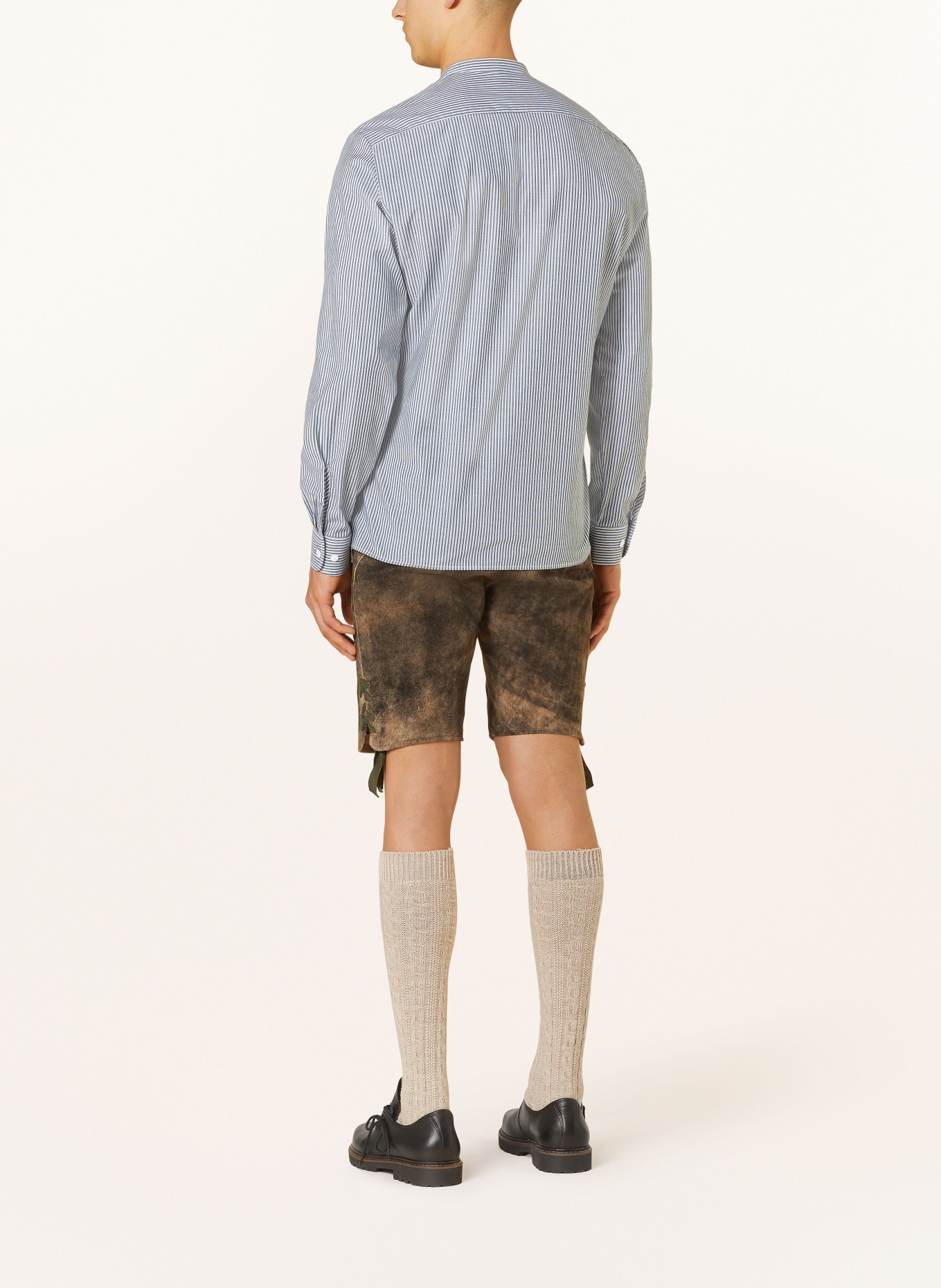 Hammerschmid Trachtenhemd PFOAD Slim Fit, Farbe: GRÜN/ WEISS (Bild 3)