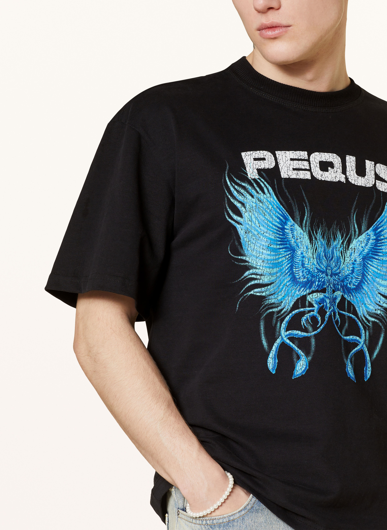 PEQUS T-shirt, Color: BLACK (Image 4)