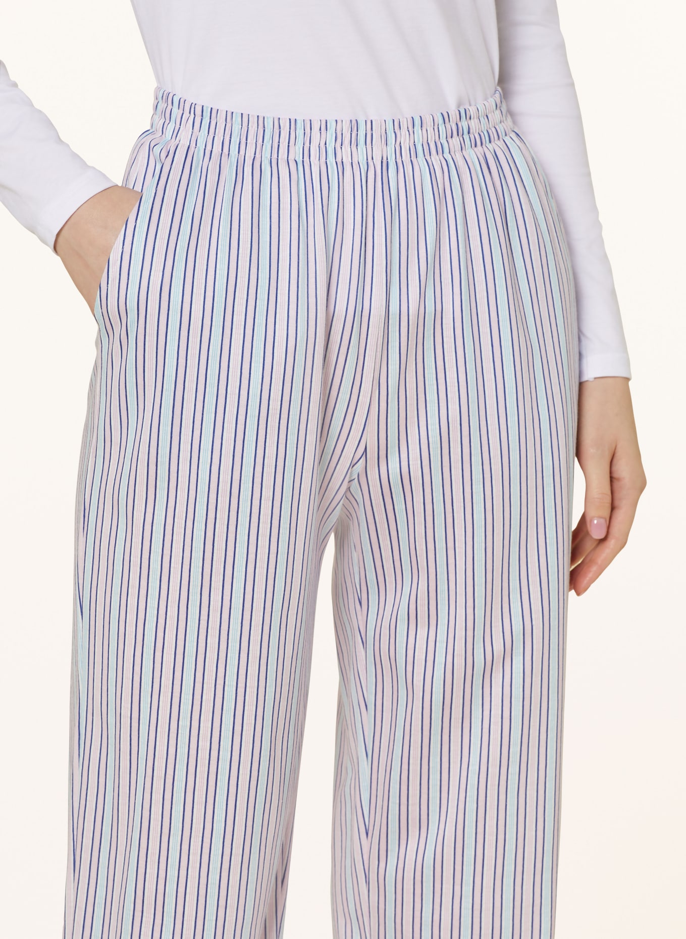 CALIDA Pajama pants FAVOURITES SPACE, Color: PINK/ WHITE/ DARK BLUE (Image 5)