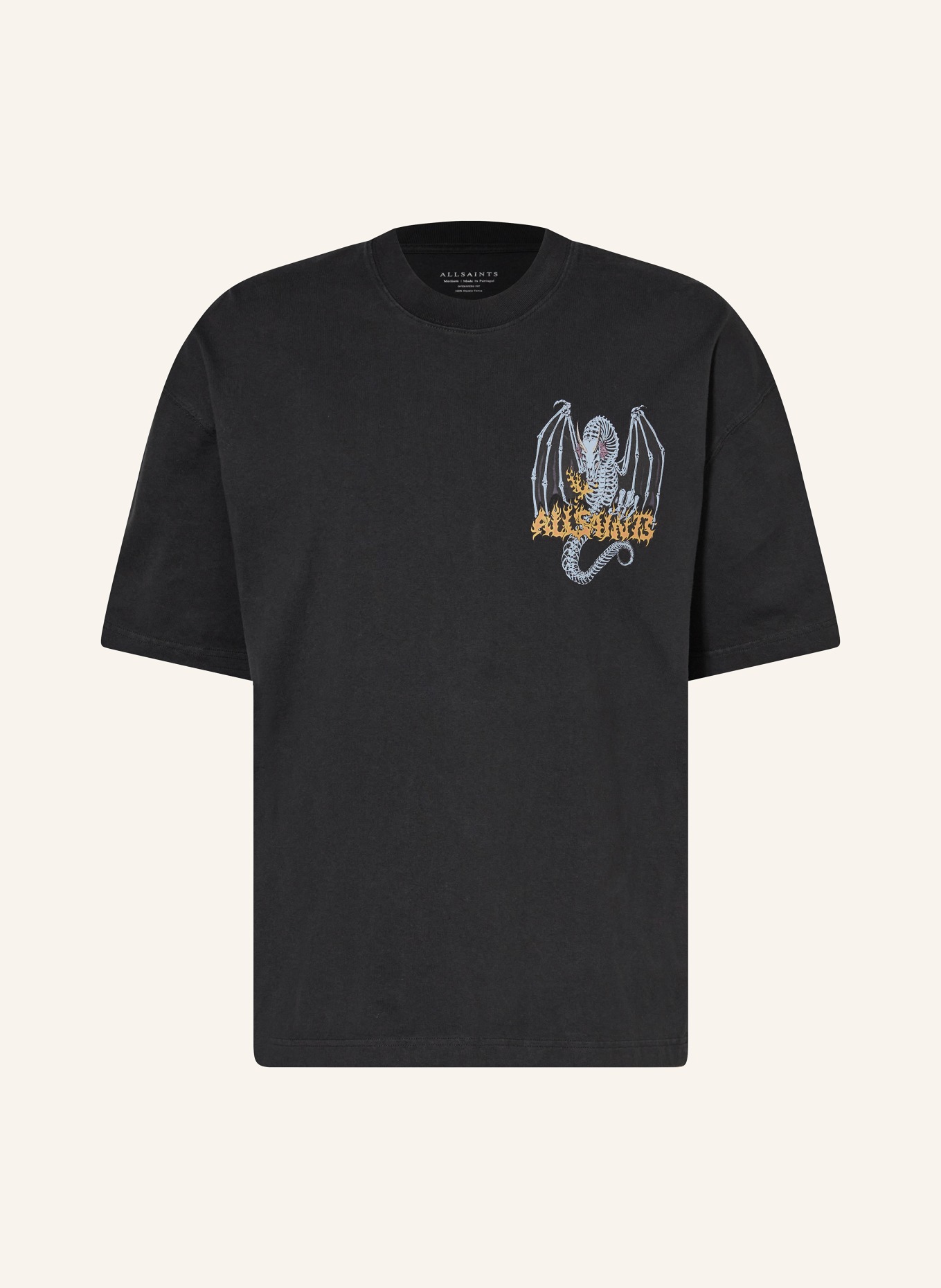 ALLSAINTS T-shirt DRAGON, Color: BLACK (Image 1)