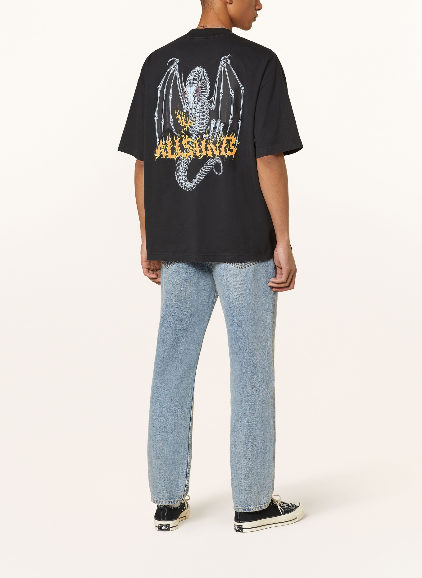 ALLSAINTS T-shirt DRAGONSKULL, Kolor: CZARNY (Obrazek 2)