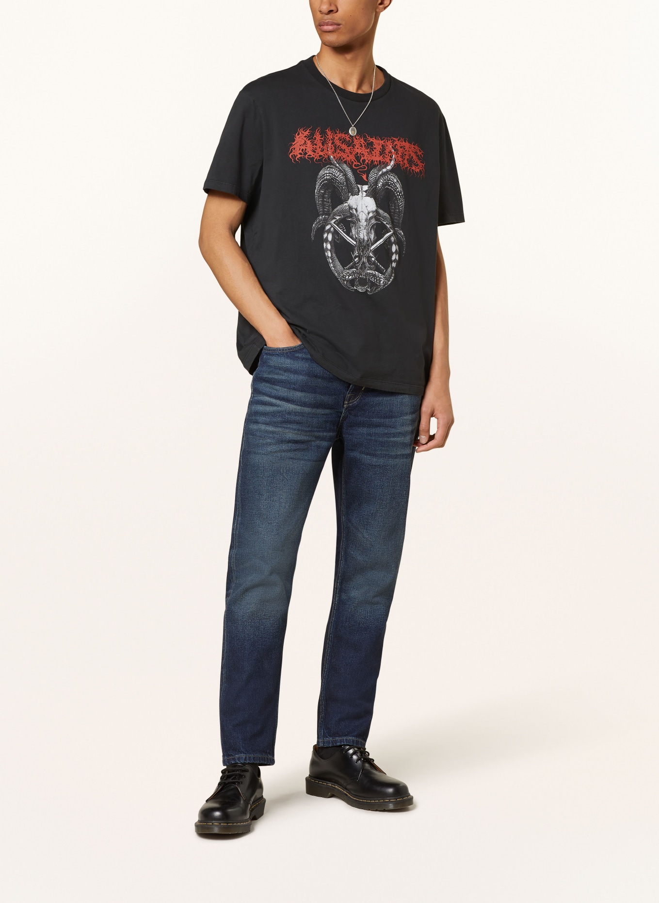 ALLSAINTS T-shirt ARCHON, Color: BLACK (Image 2)