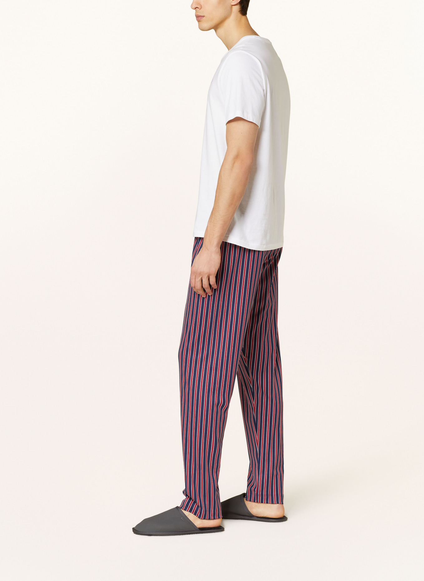 mey Spodnie od piżamy z serii GRAPHIC STRIPES, Kolor: GRANATOWY/ CZERWONY/ BIAŁY (Obrazek 4)