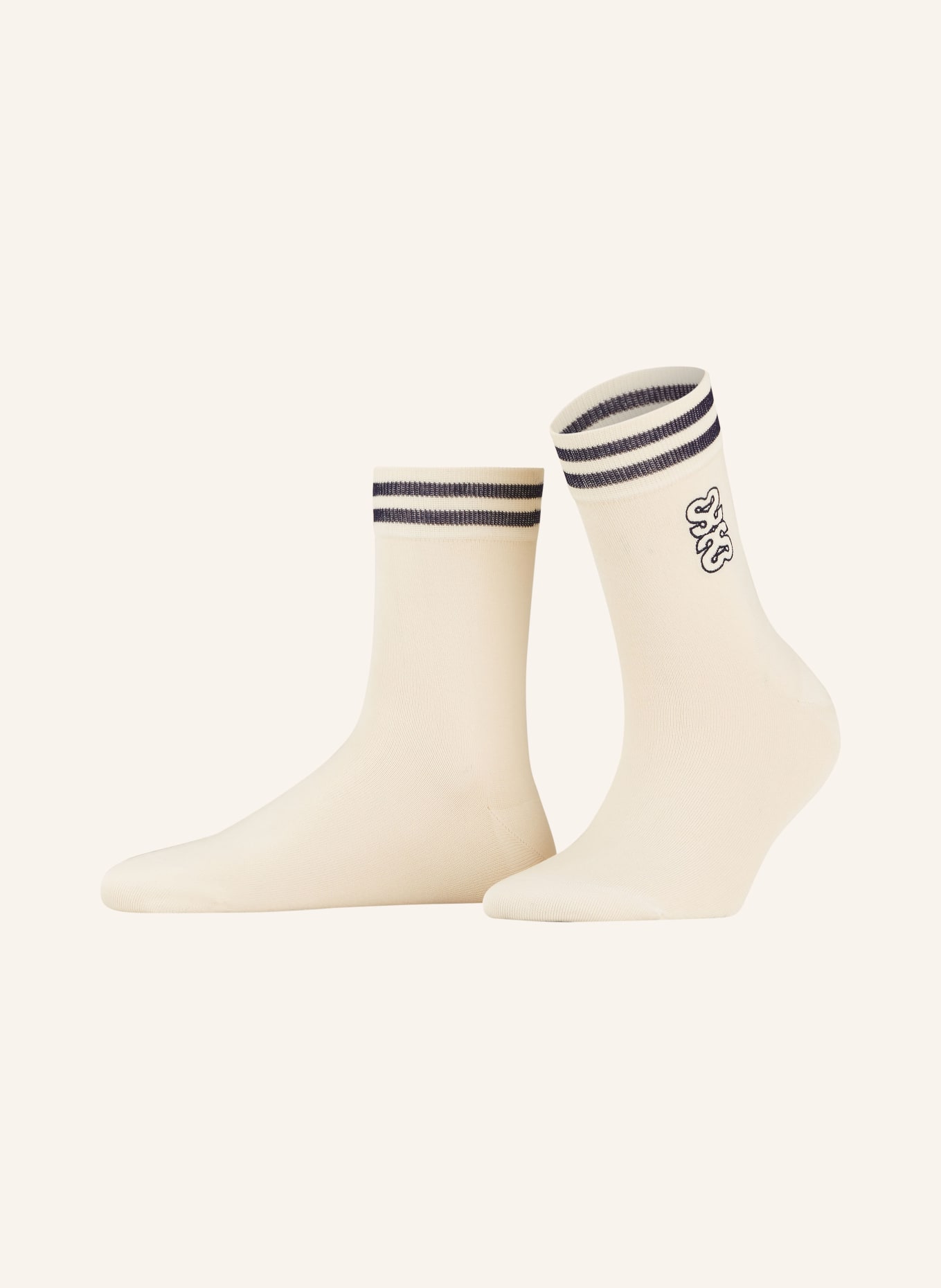 SANDRO Socken, Farbe: D187 ECRU / BLEU (Bild 1)