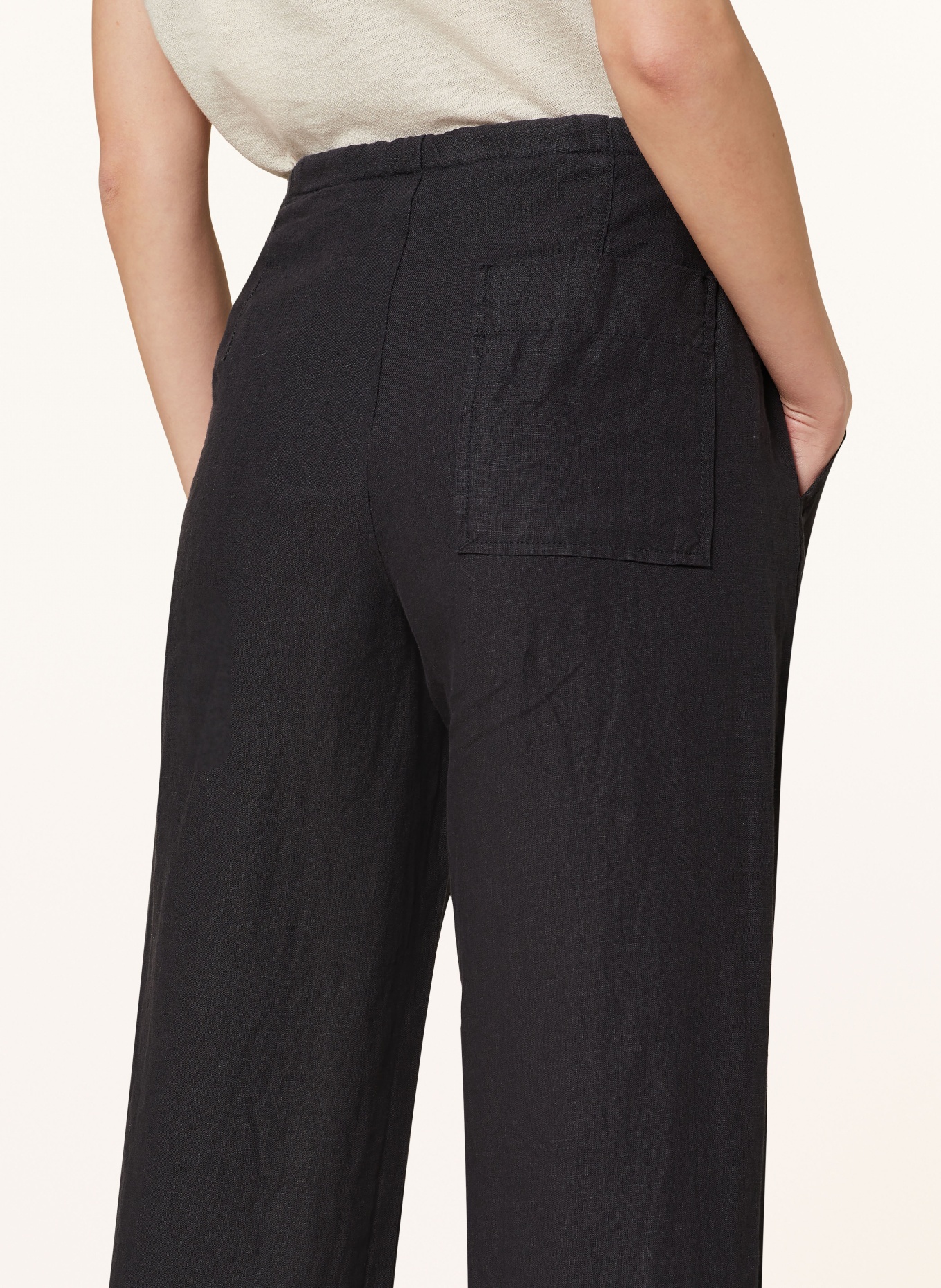 Marc O'Polo Linen trousers, Color: BLACK (Image 5)