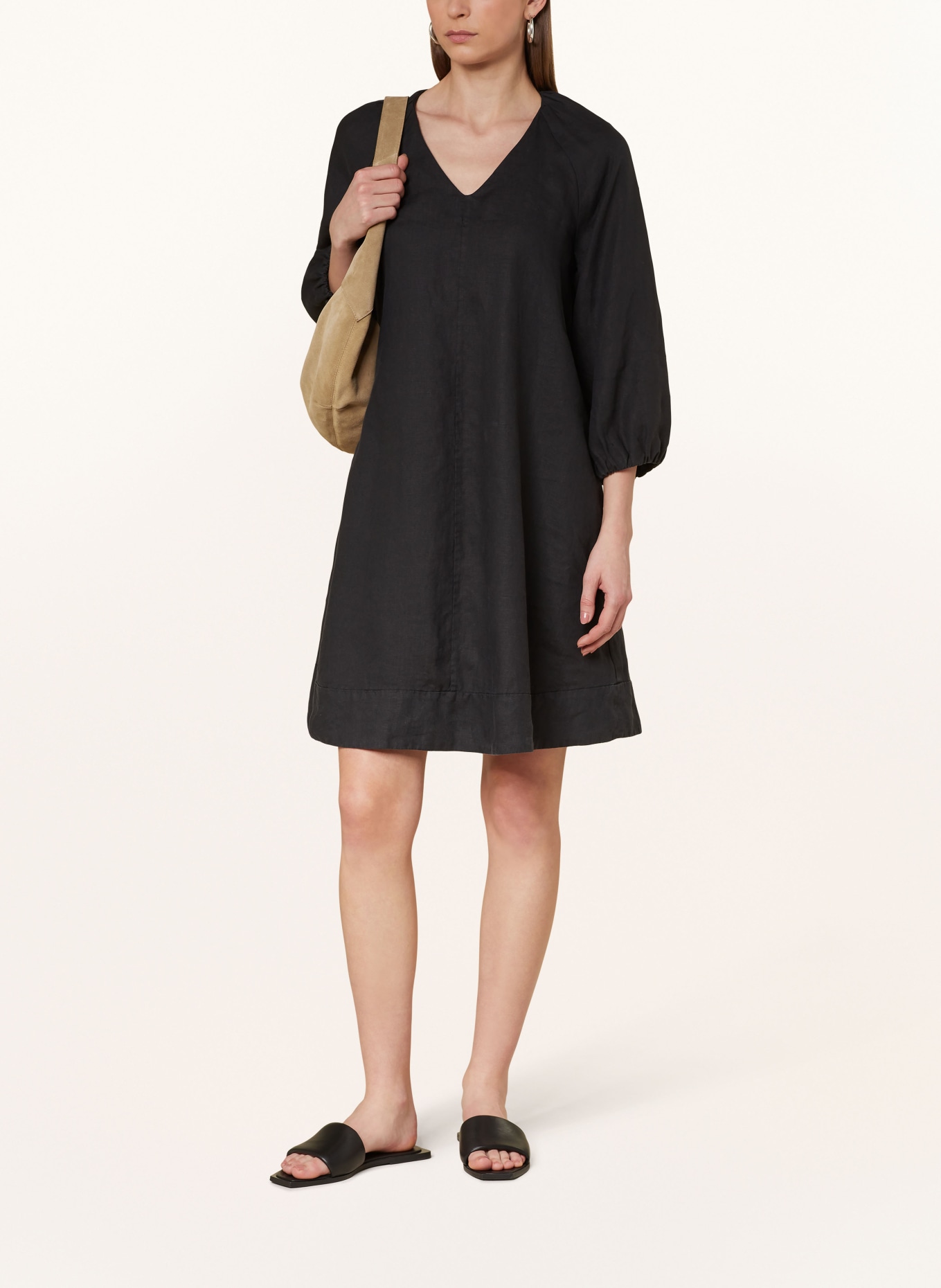 Marc O'Polo Linen dress, Color: BLACK (Image 2)