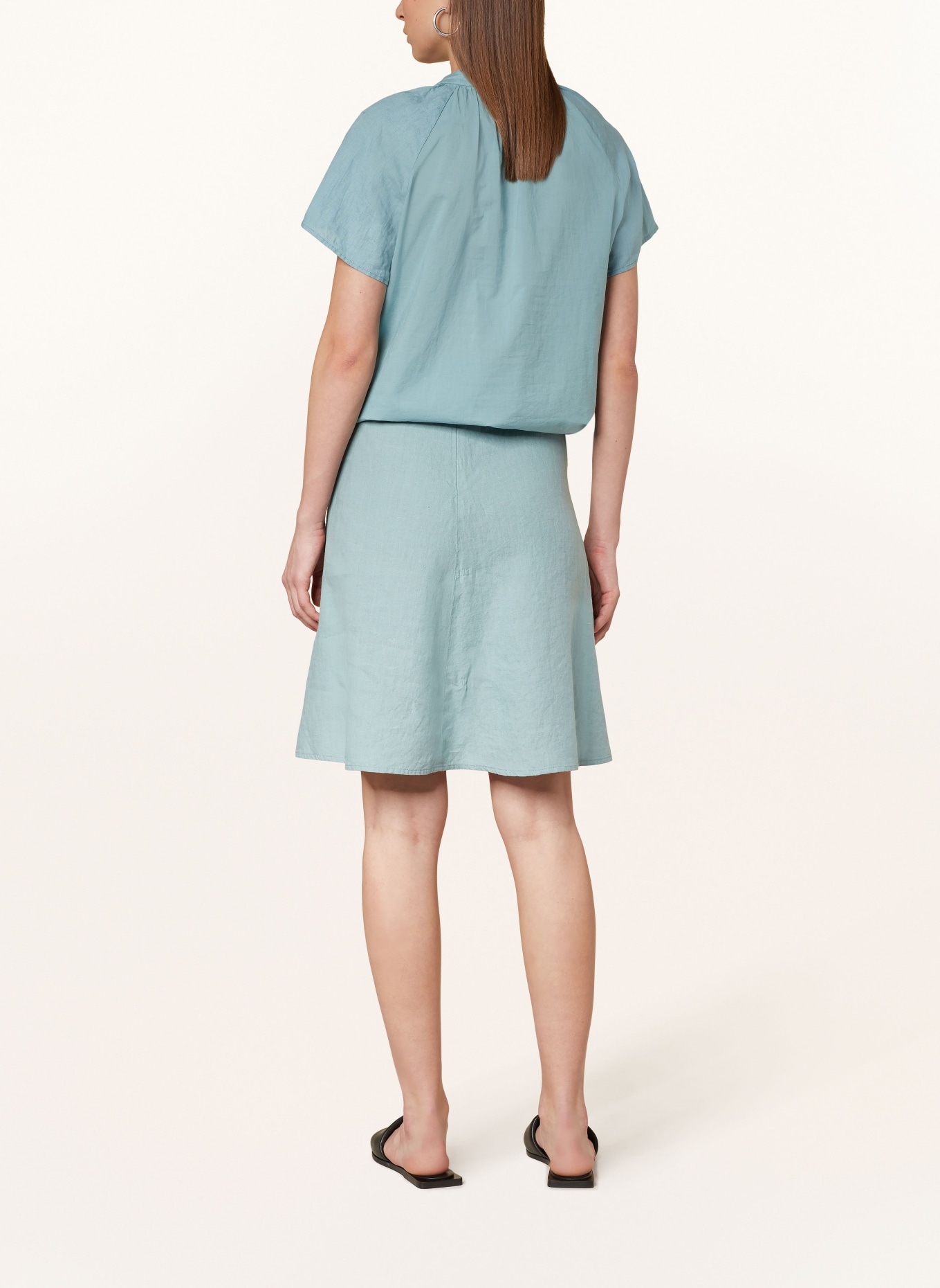 Marc O'Polo Linen skirt, Color: TEAL (Image 3)