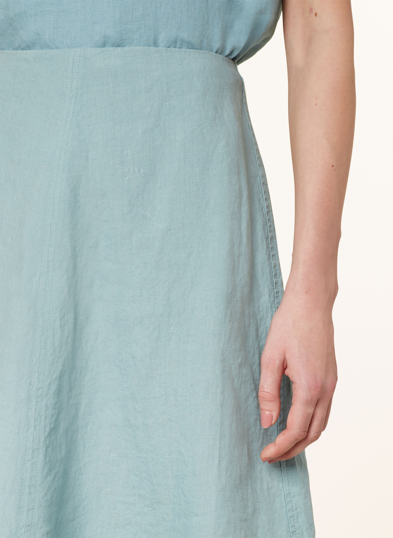 Marc O'Polo Linen skirt, Color: TEAL (Image 4)